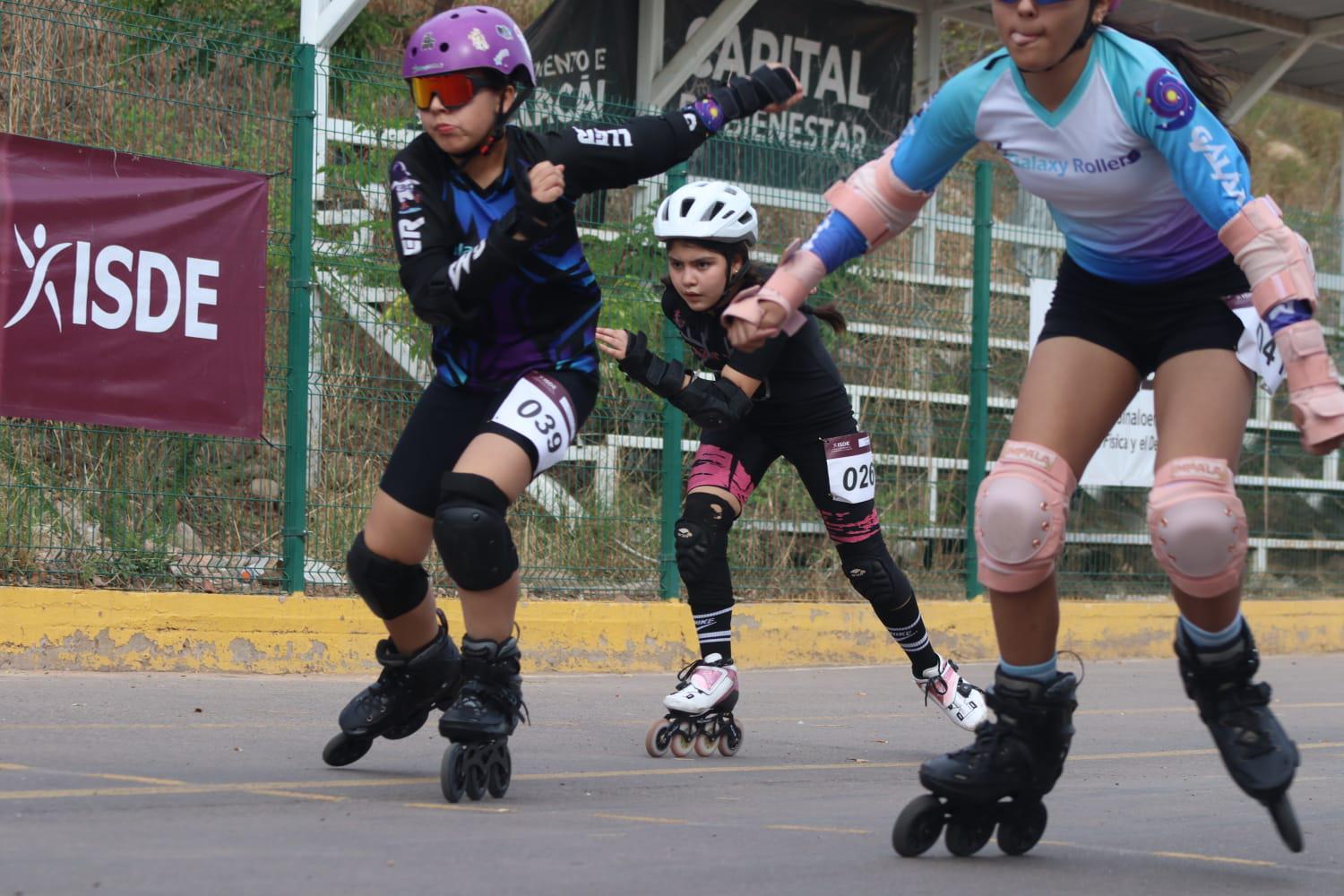 $!Actuación dorada de Mazatlán en la etapa estatal del patinaje de velocidad