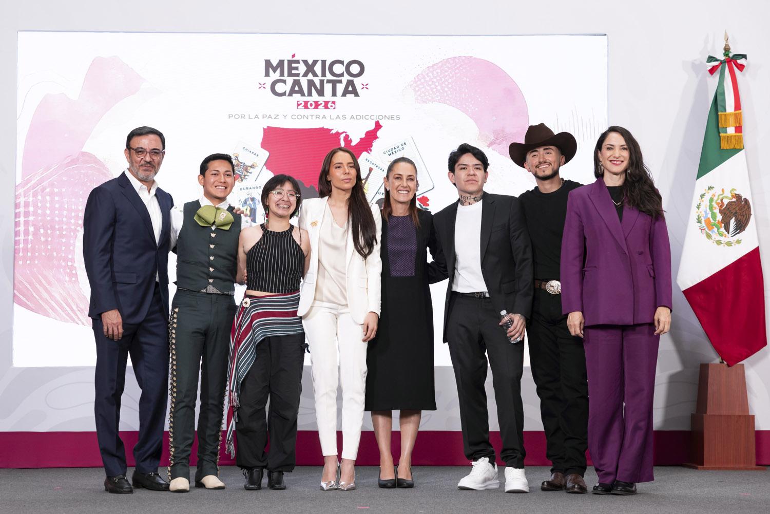 $!Mazatlán será sede de la semifinal ‘México Canta’; Junior H y Majo Aguilar acompañan a Sheinbaum