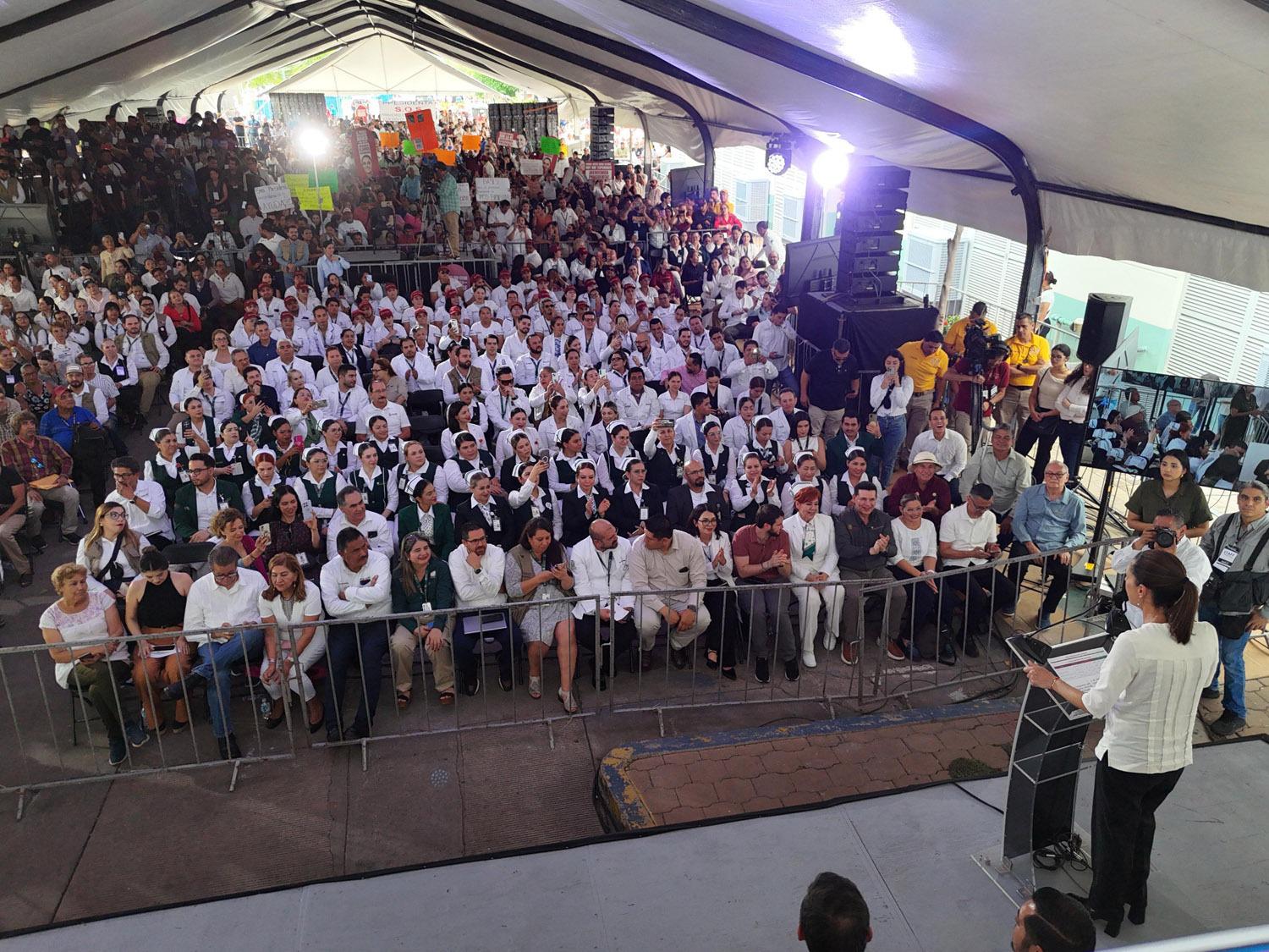 $!Sheinbaum inaugura nuevas áreas médicas del Hospital Pediátrico de Sinaloa