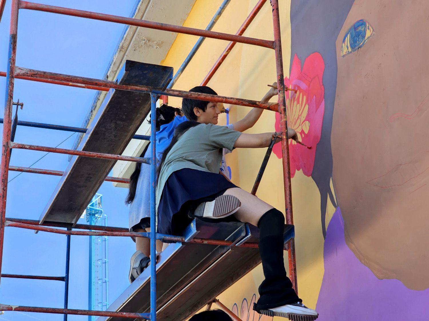 $!Renueva mural la preparatoria Emiliano Zapata de la UAS