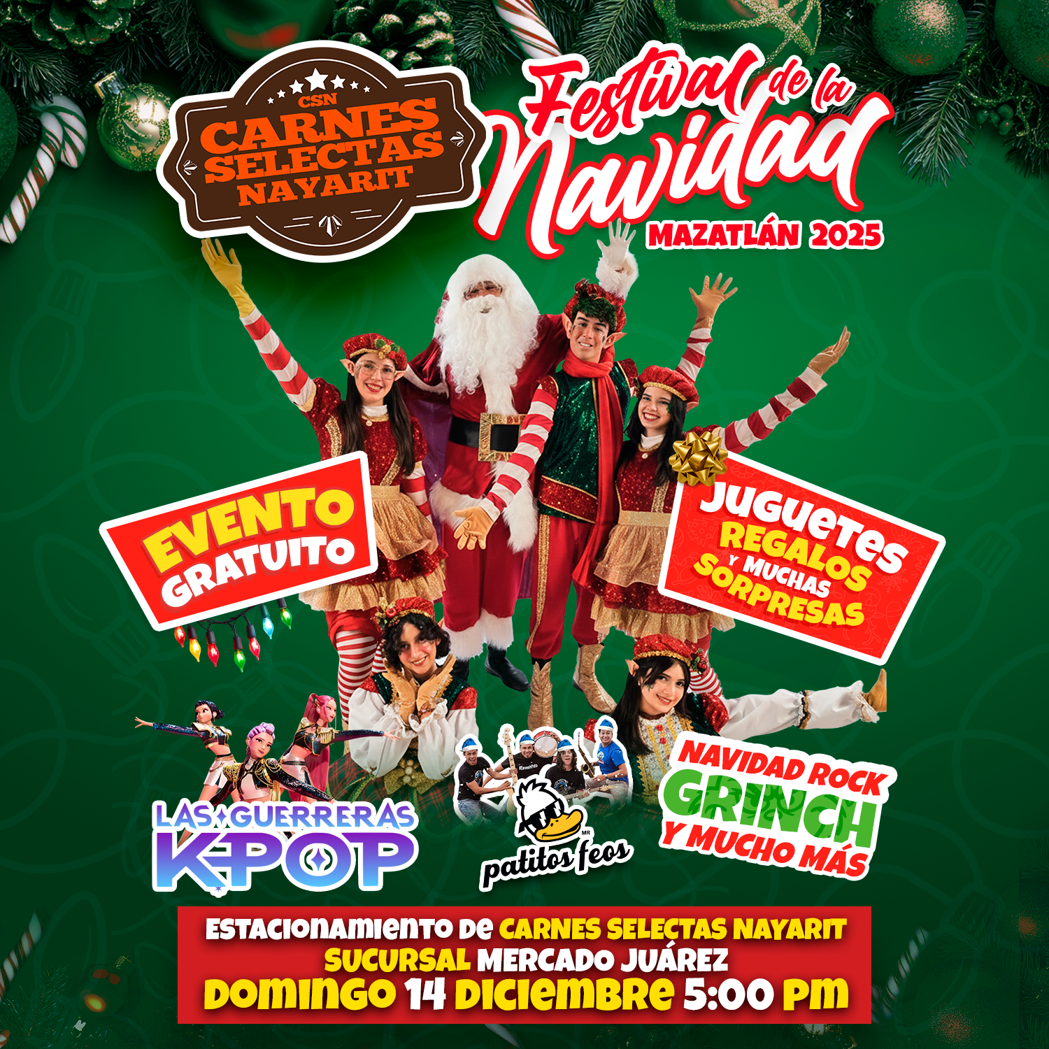 $!Carnes Selectas Nayarit presenta el Festival de la Navidad Mazatlán 2025