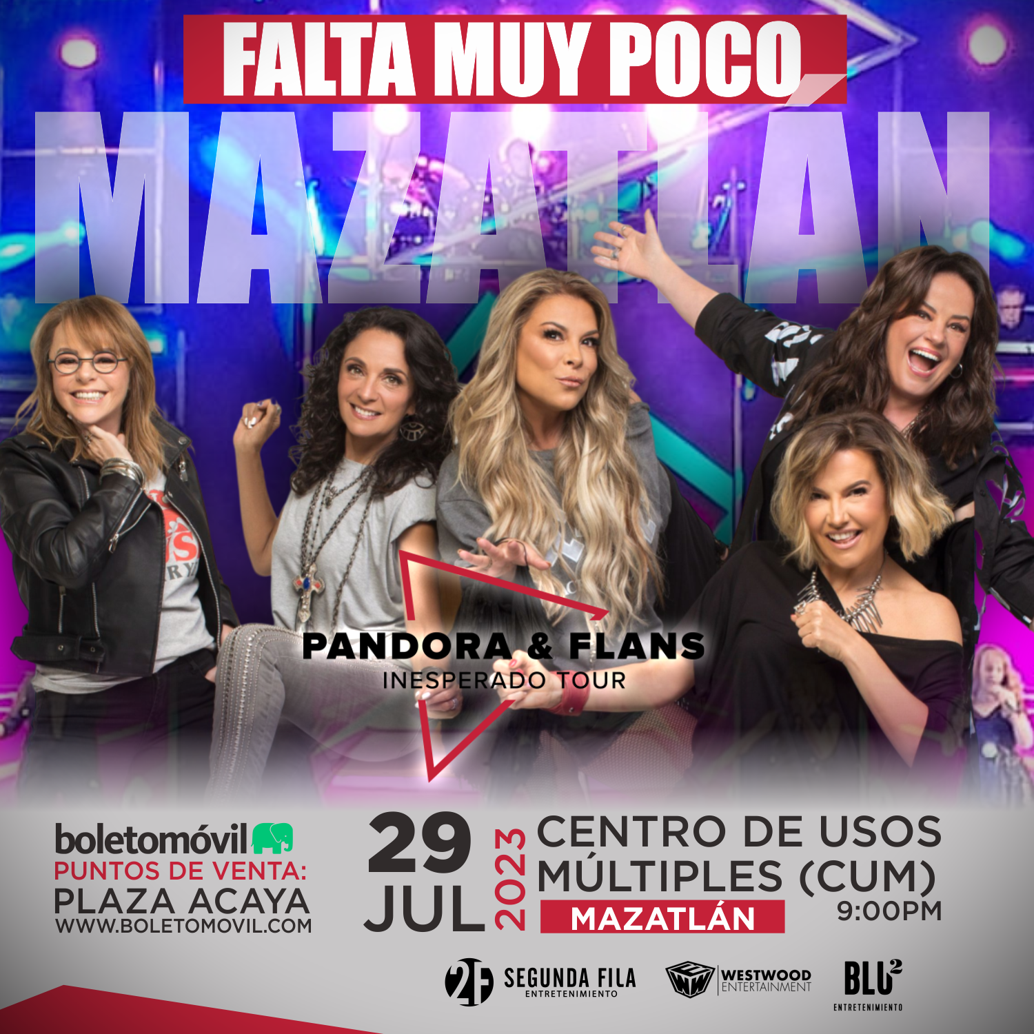 $!¡No te pierdas a Flans y Pandora en Mazatlán!