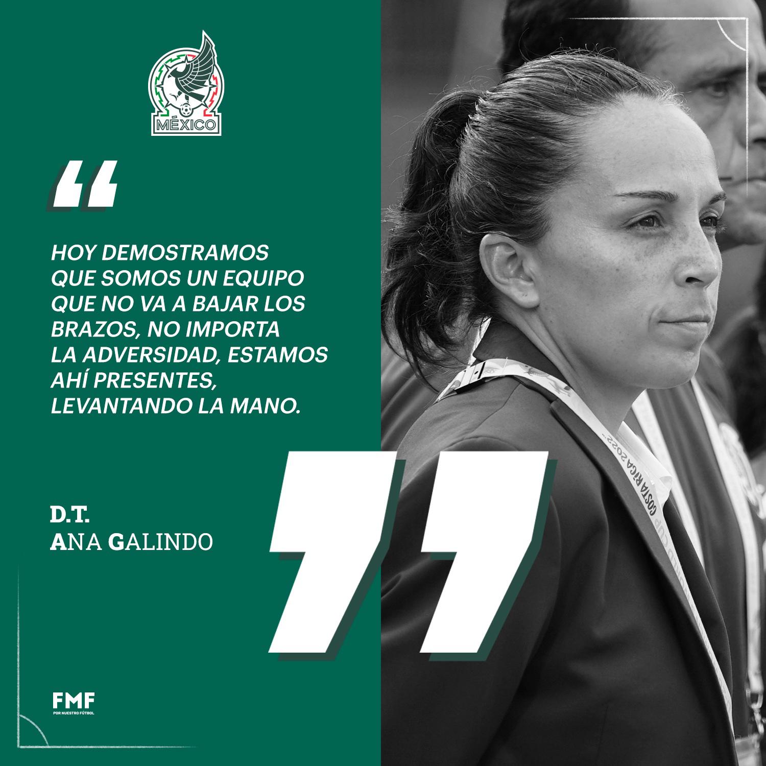 $!‘Demostramos que somos un equipo que no va a bajar los brazos’: Ana Galindo, DT de Selección Mexicana Femenil Sub 20
