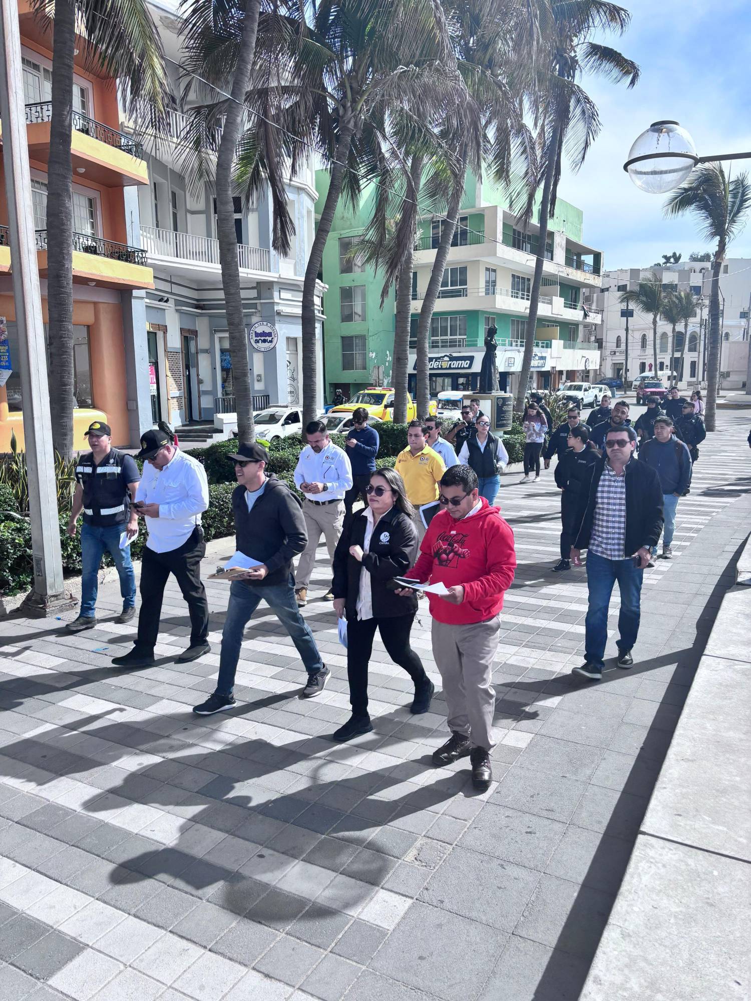 $!Recorren autoridades y patrocinadores zona carnavalera para garantizar fluidez en sitios de venta