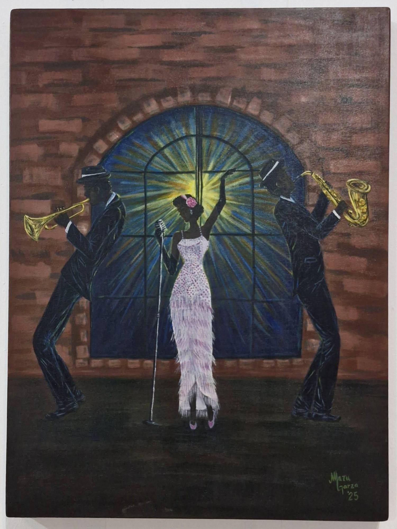 $!Los artistas hicieron un homenaje pictórico a los músicos.