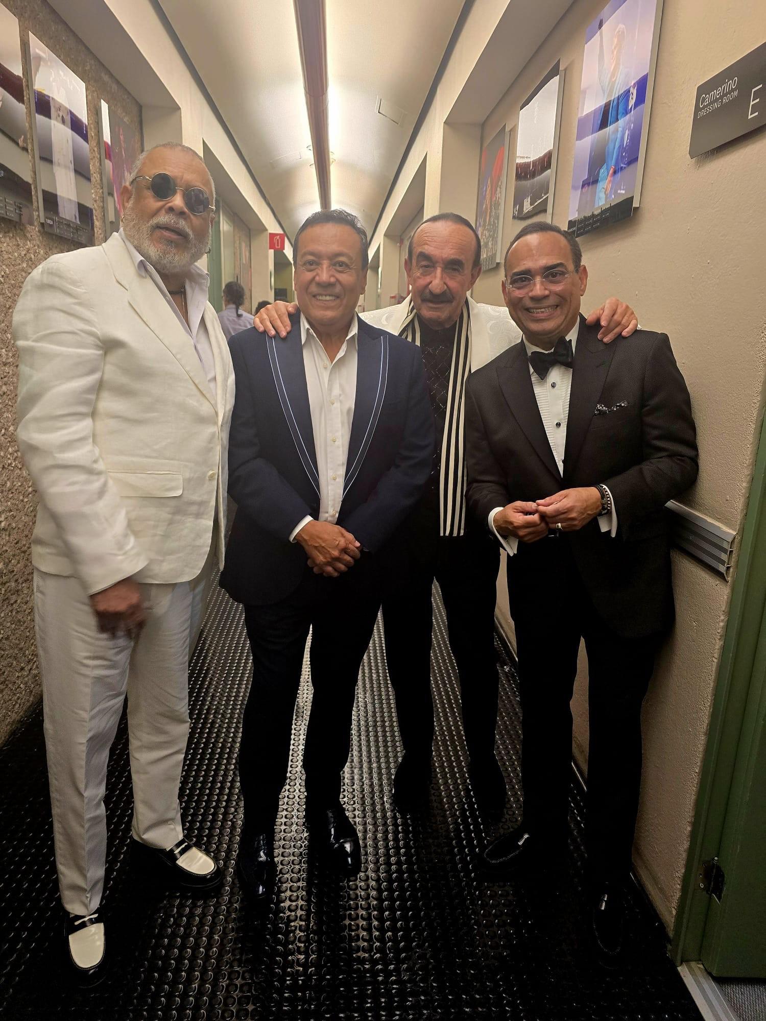 $!Francisco Céspedes, Carlos Cuevas, Raúl Di Blasio y Gilberto Santa Rosa entre los invitados.
