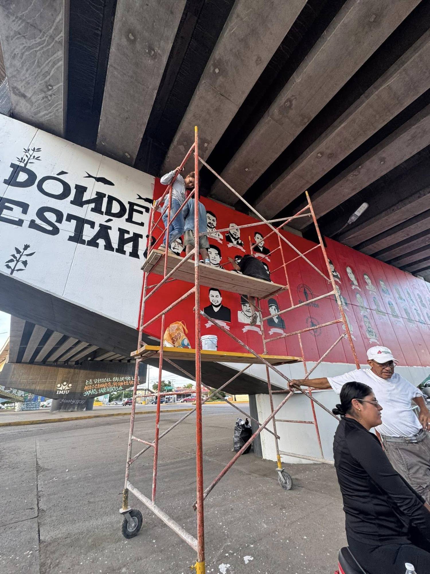 $!Plasman el mural ‘Hasta encontrarles’, una expresión de memoria y resistencia por los desaparecidos de Mazatlán