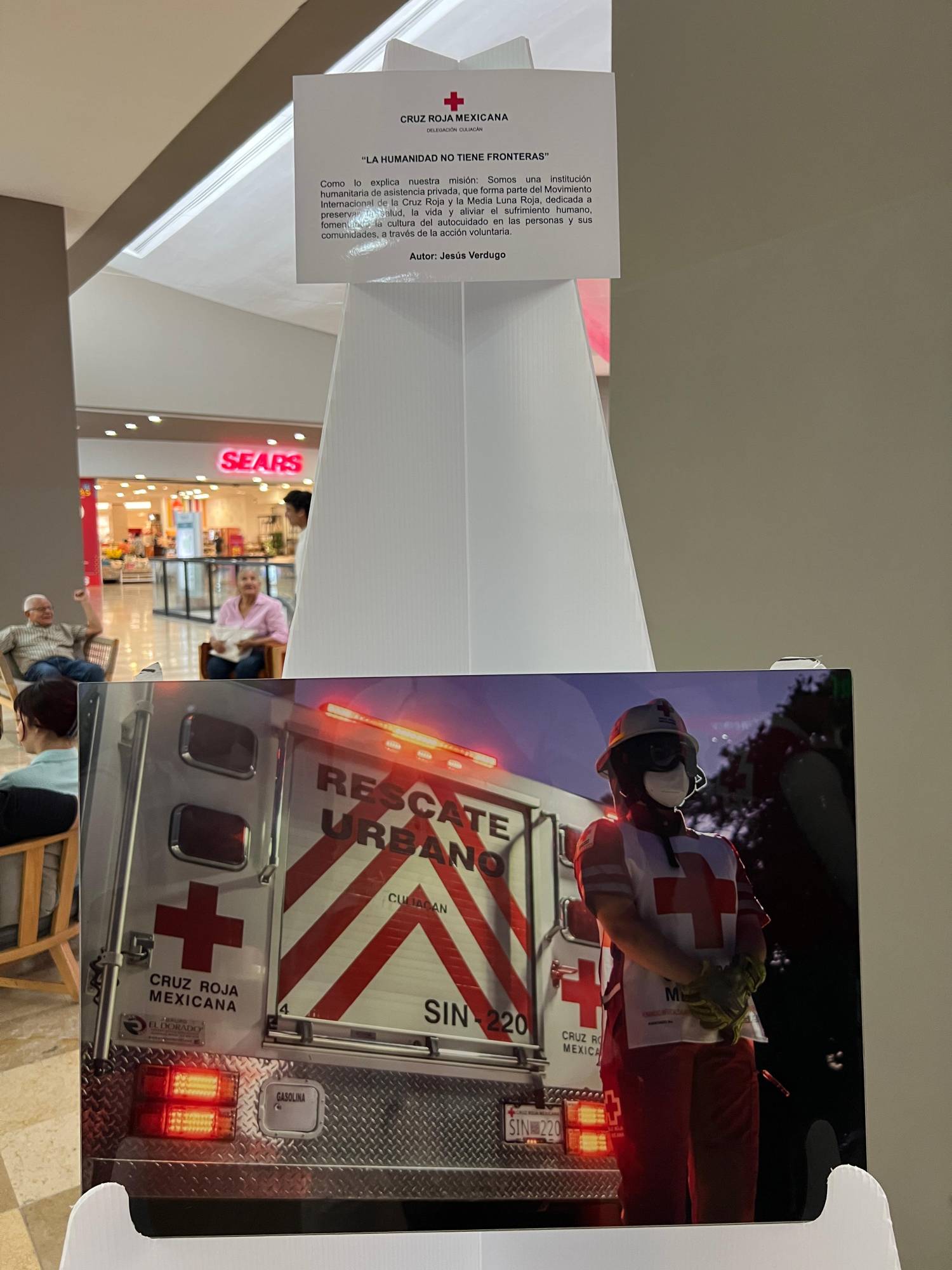 $!”La humanidad no tiene fronteras”, obra de Jesús Verdugo.