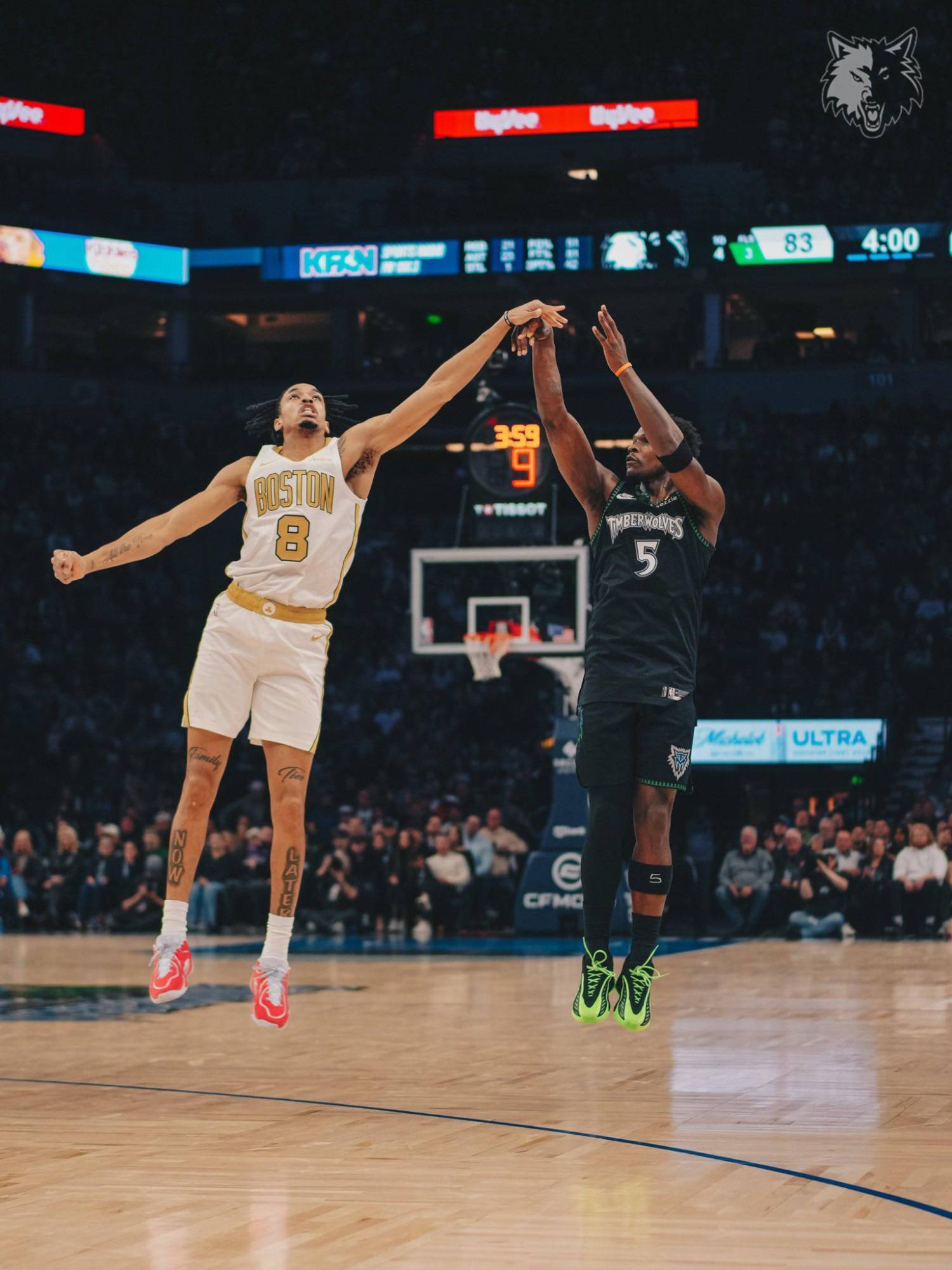 $!Anthony Edwards guía a los Timberwolves en triunfo 119-115 sobre Boston