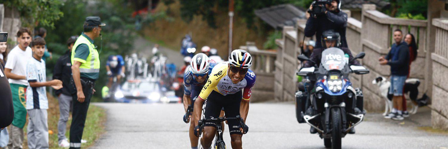 $!Egan Bernal se estrena en la Vuelta en otra etapa recortada por las protestas