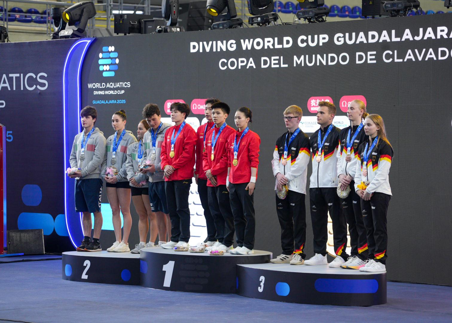 $!Tres clavadistas mexicanos avanzan a finales en la Copa del Mundo 2025 en Guadalajara