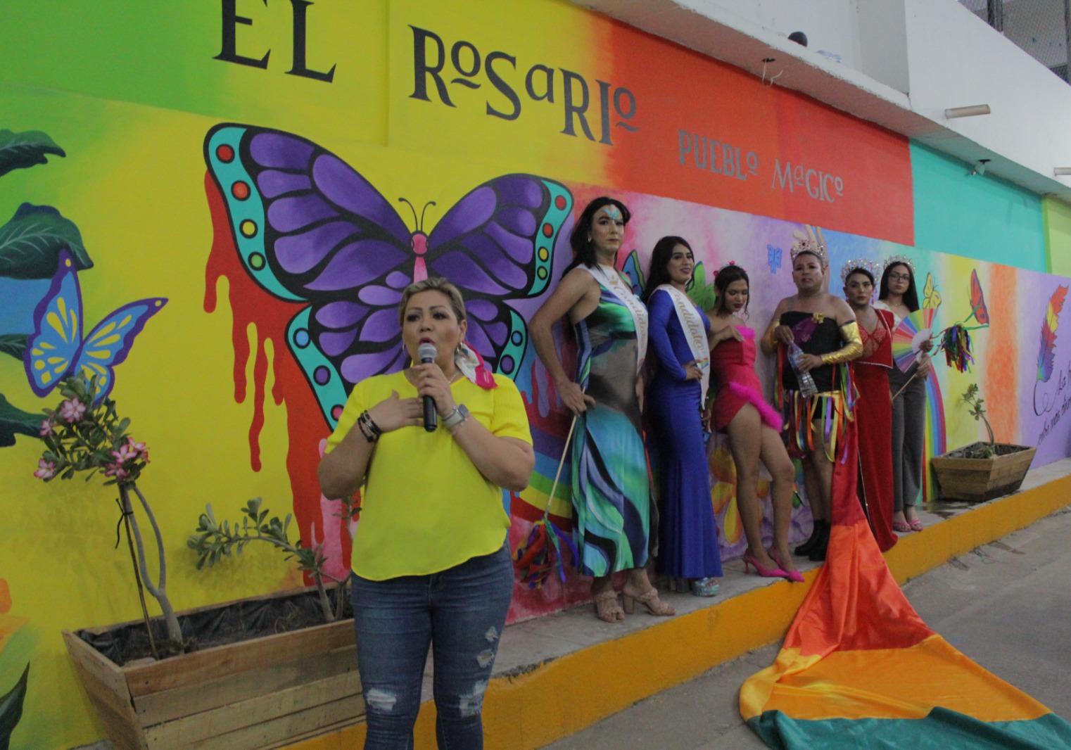 $!Develan mural de la diversidad en Rosario