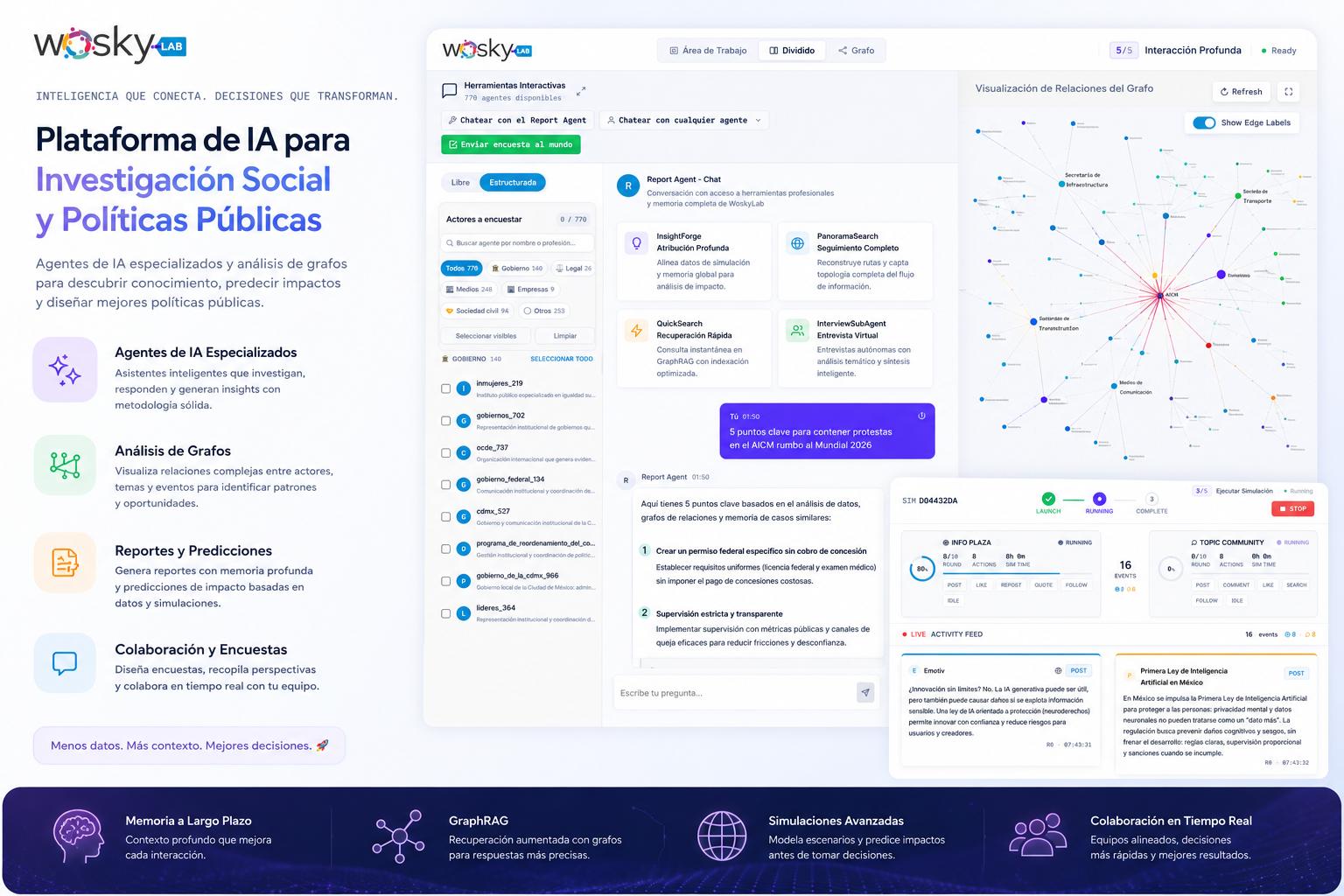 $!De México para el mundo: la Inteligencia Artificial que simula a la sociedad antes de tomar una decisión