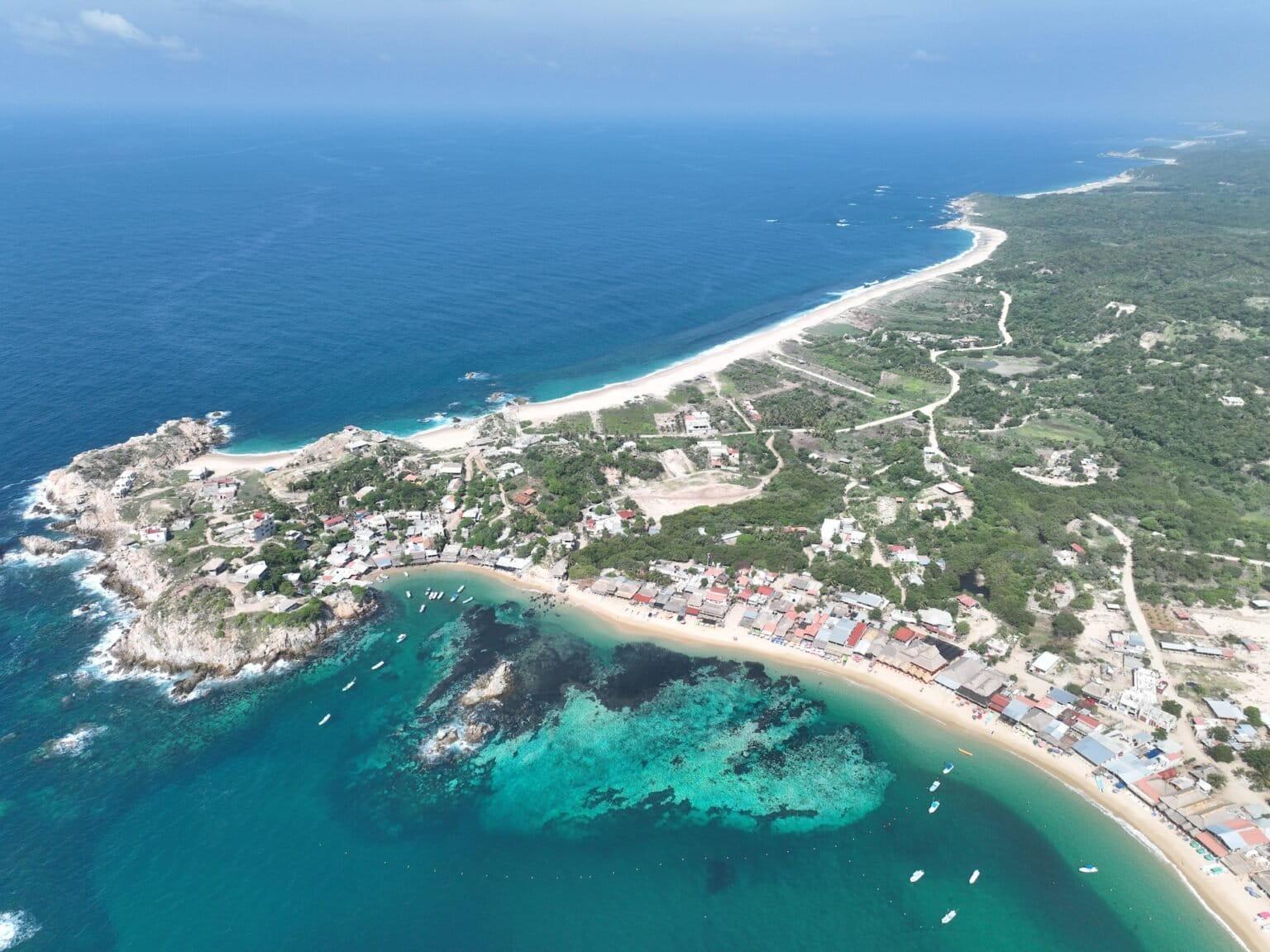 $!Bahía de San Agustín, en el límite norte del Parque Nacional Huatulco.