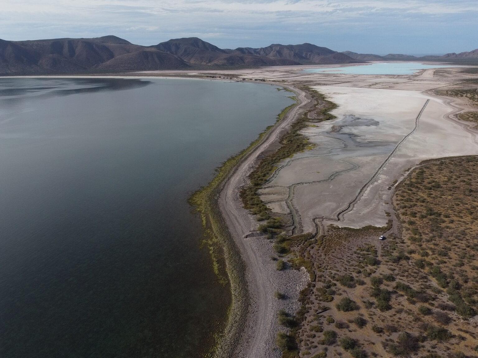$!Vista aérea del canal principal, previo al ingreso de agua de mar.