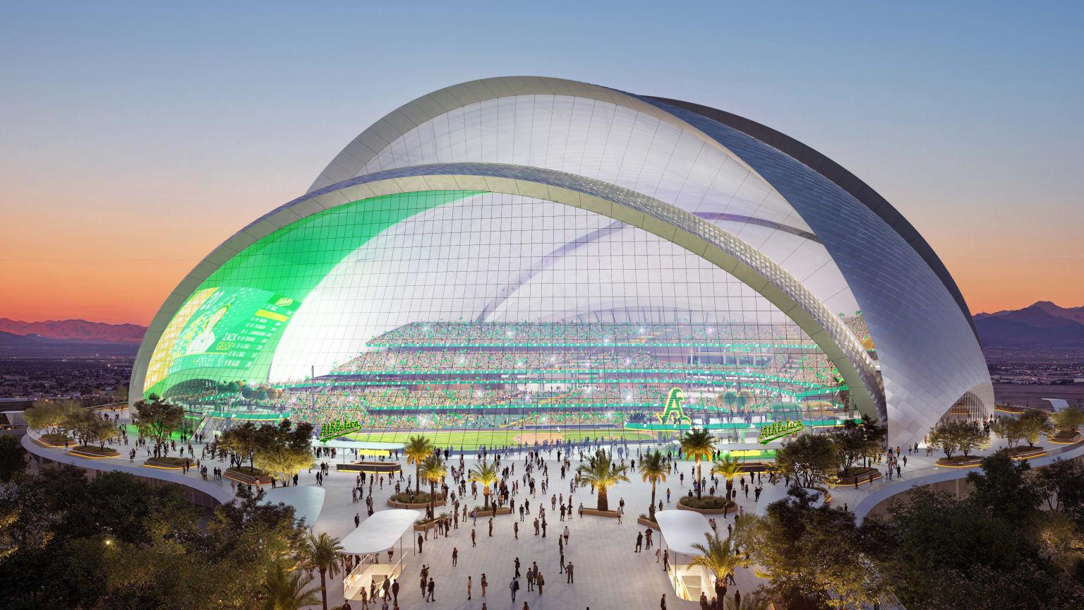 $!Atléticos revelan diseño para un futurístico estadio en Las Vegas