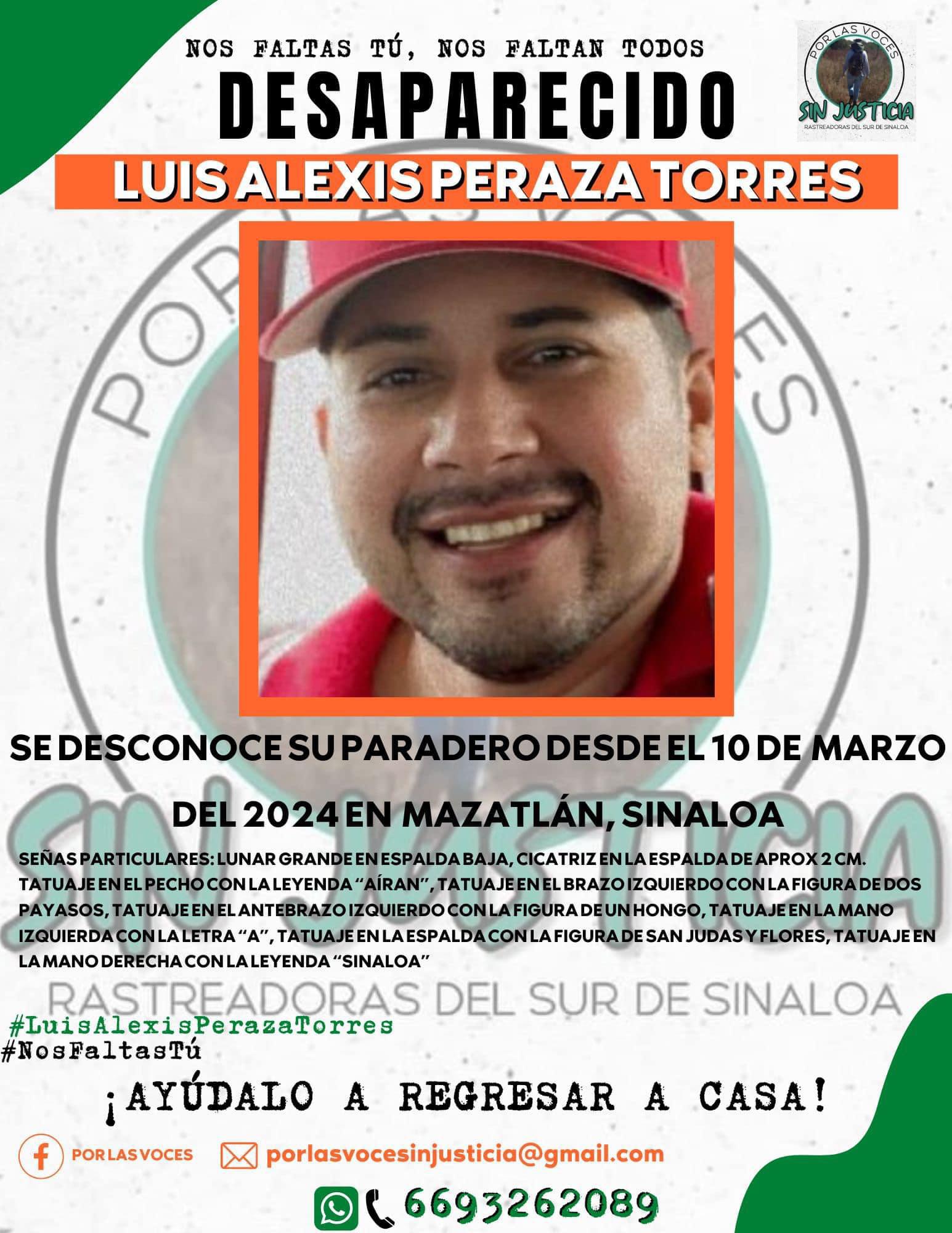 $!Buscan a Luis Alexis, joven desaparecido en Fraccionamiento Santa Fe el pasado 10 de marzo
