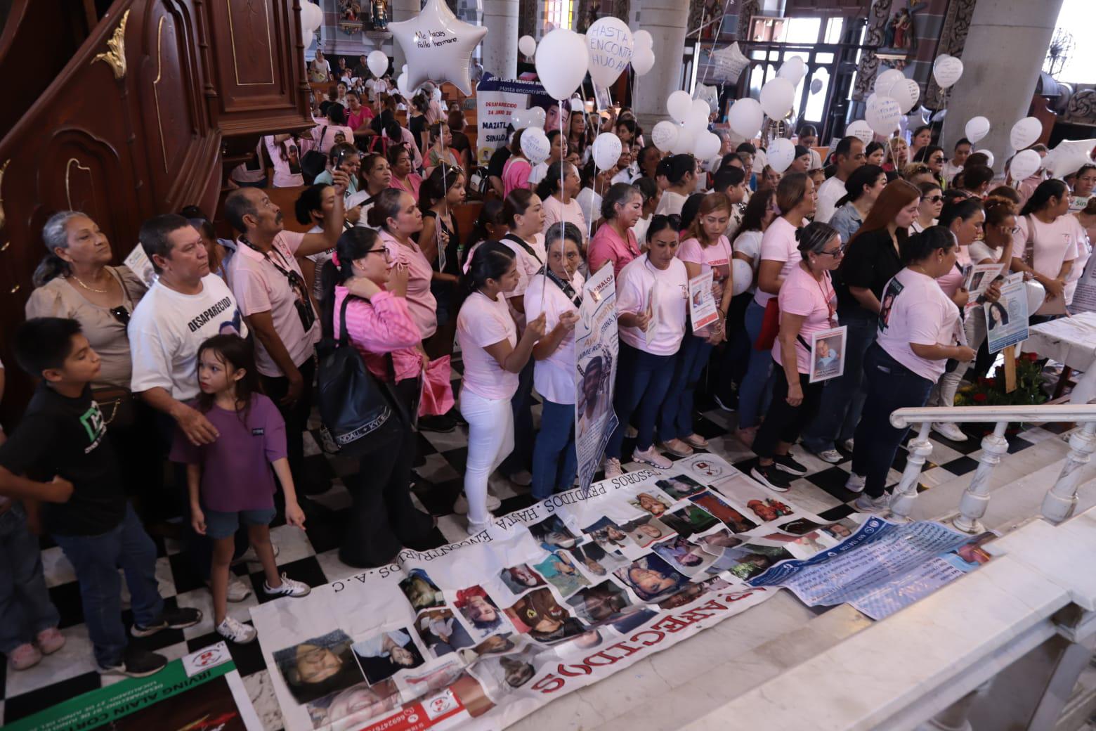 $!‘Esta fecha no se debería conmemorar’, dicen buscadoras en misa por el Día Internacional de las Víctimas de Desaparición Forzada