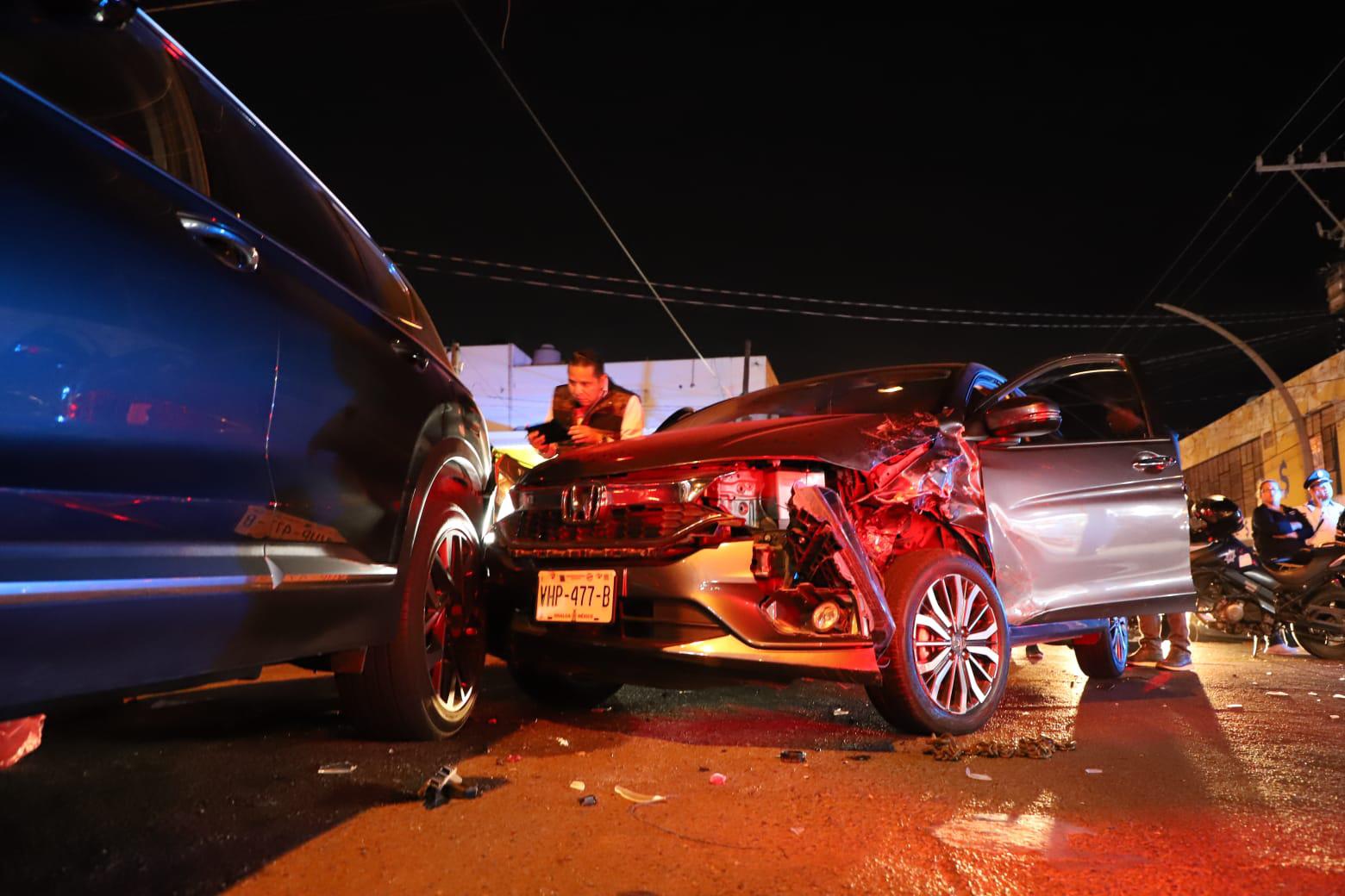 Choque en el Centro de Mazatlán deja una mujer lesionada