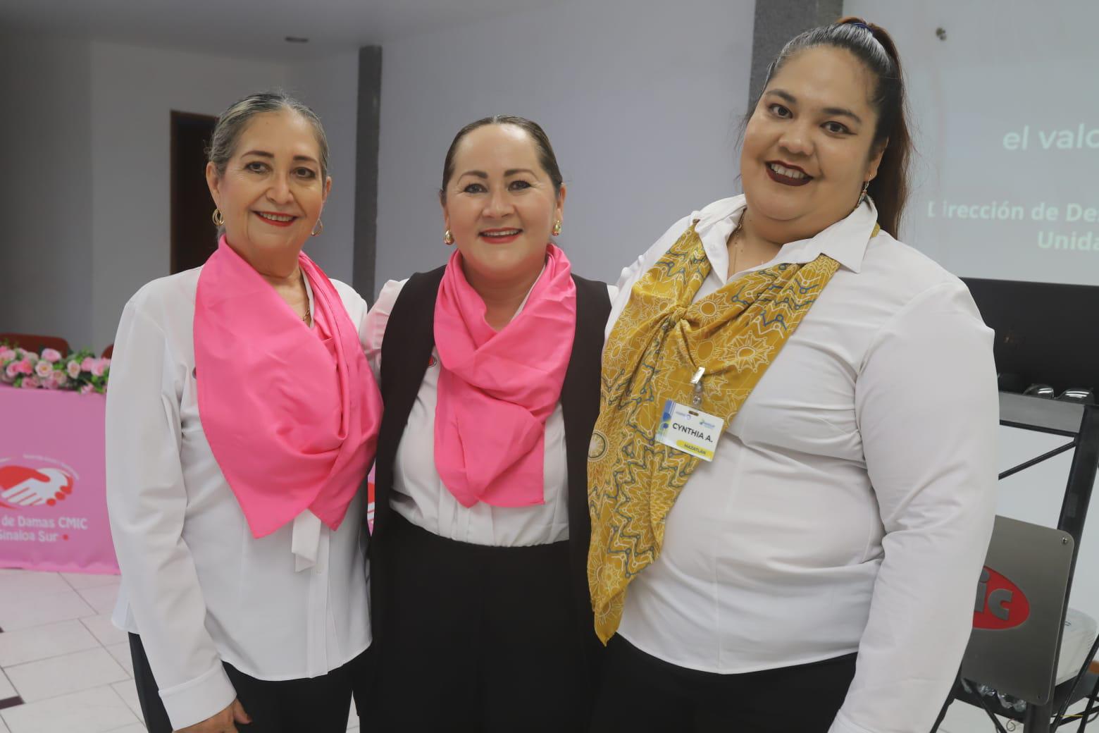 $!Rosa María Godoy, Sonia Maribel Corona de Peraza y Chinthia Veliz.