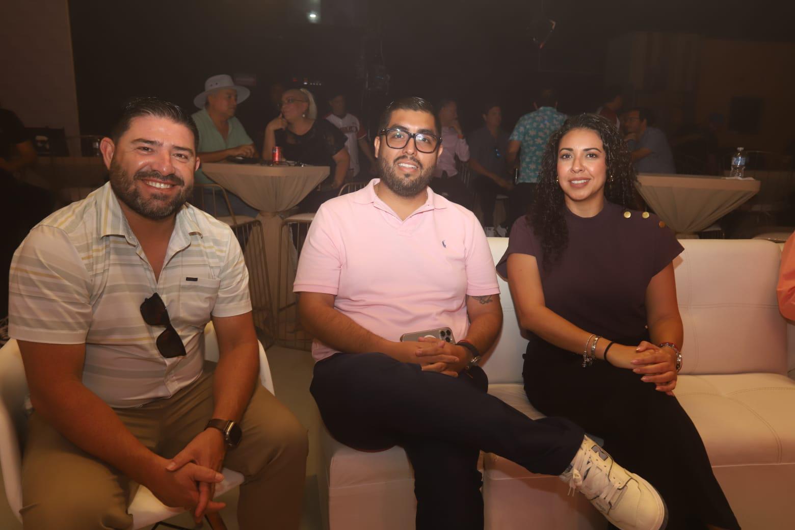 $!Sergio Lizárraga, Ernesto Palafox y Michell Aguilar.