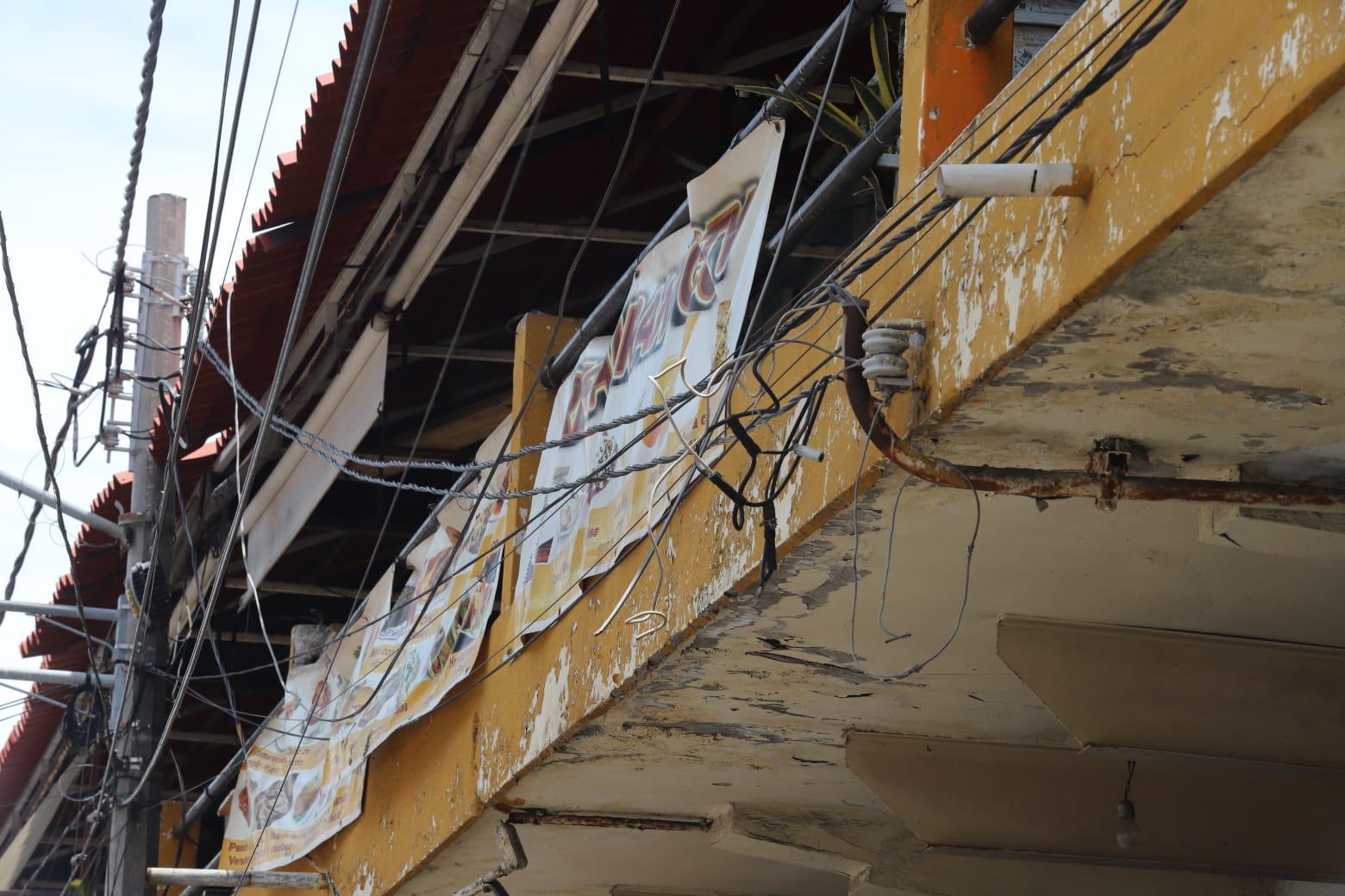 $!Avanzan trabajos de renovación en el Mercado Pino Suárez, en Mazatlán