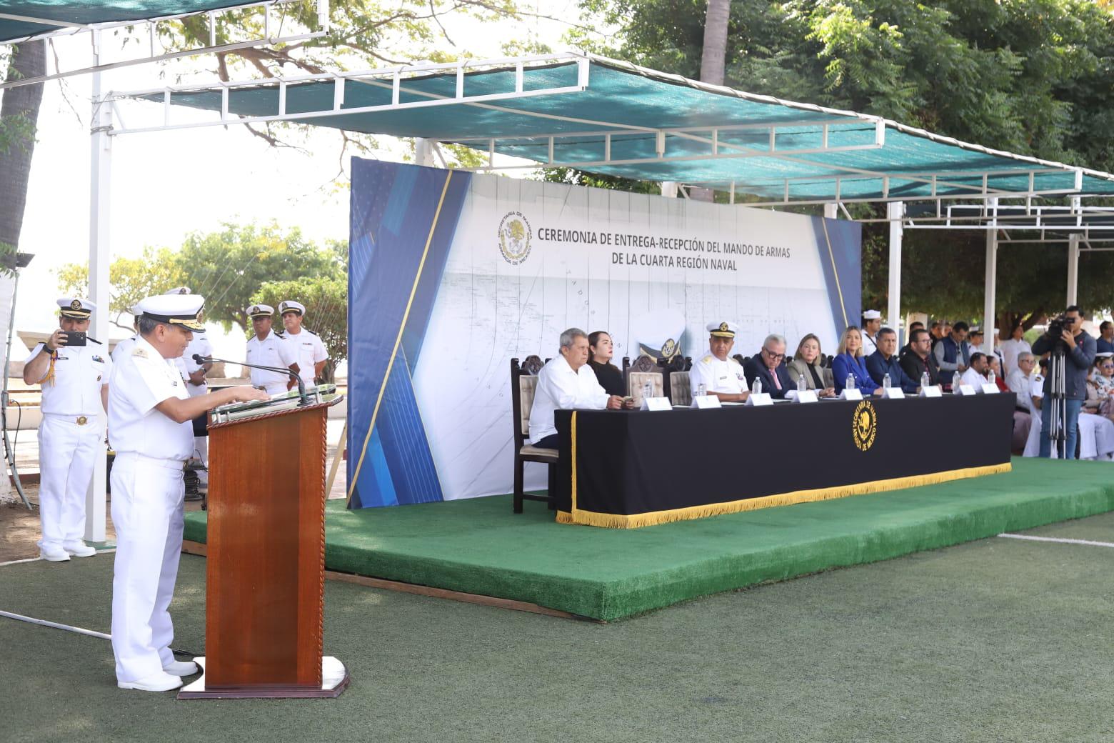 $!Asume Vicealmirante Meléndez Cedillo mando de la Cuarta Región Naval