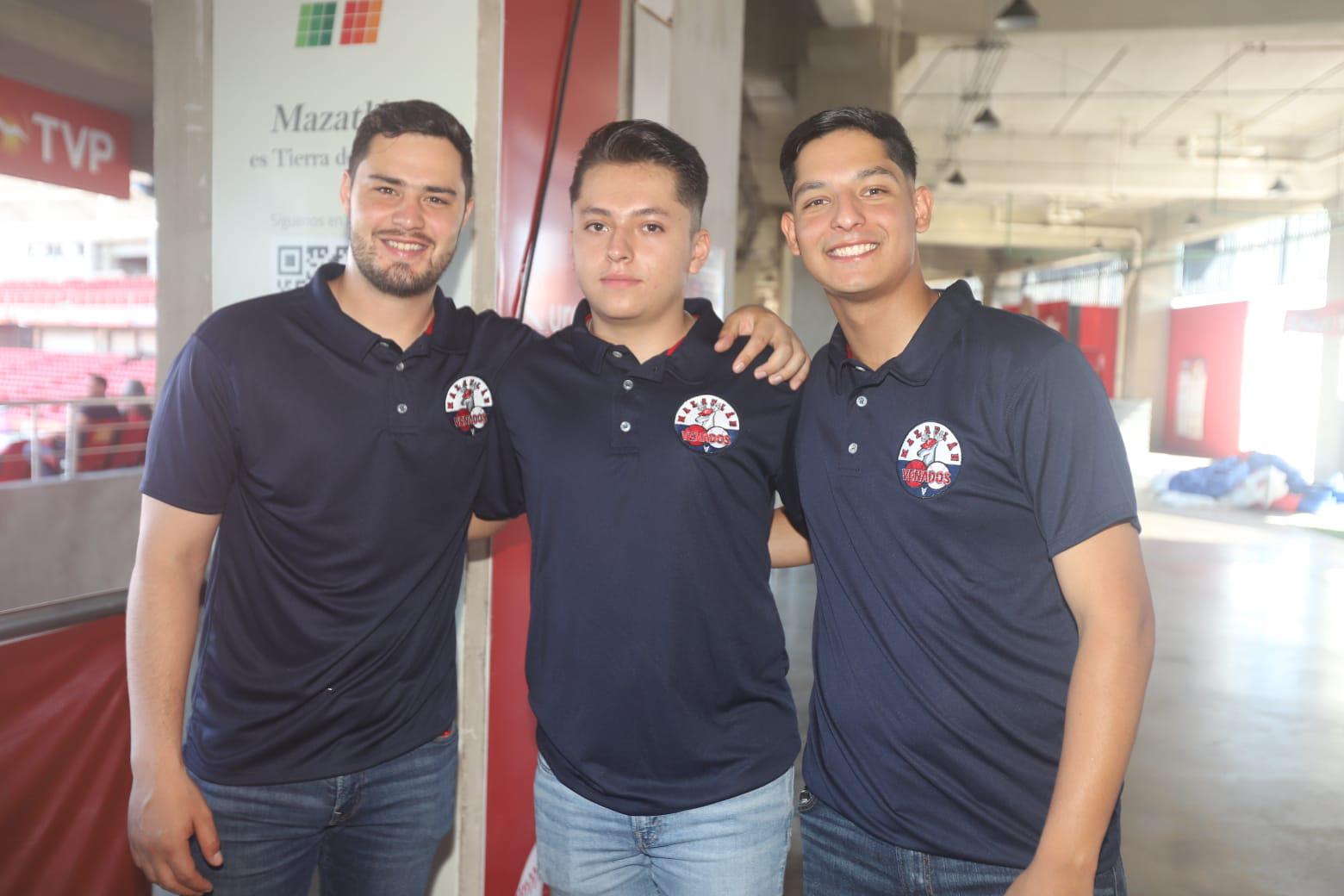 $!Carlos Olmos, Diego Padilla e Irving Medina.