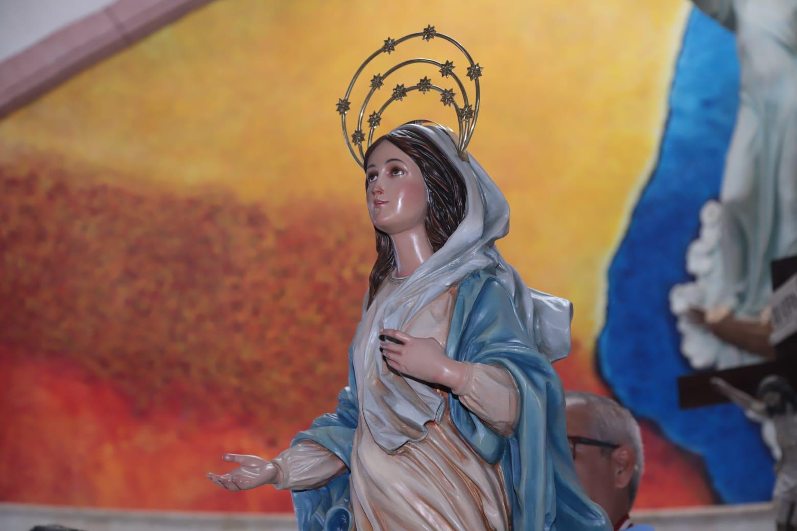 $!Reciben con devoción a la Virgen de Nazaret en la parroquia San Juan Apóstol y Evangelista