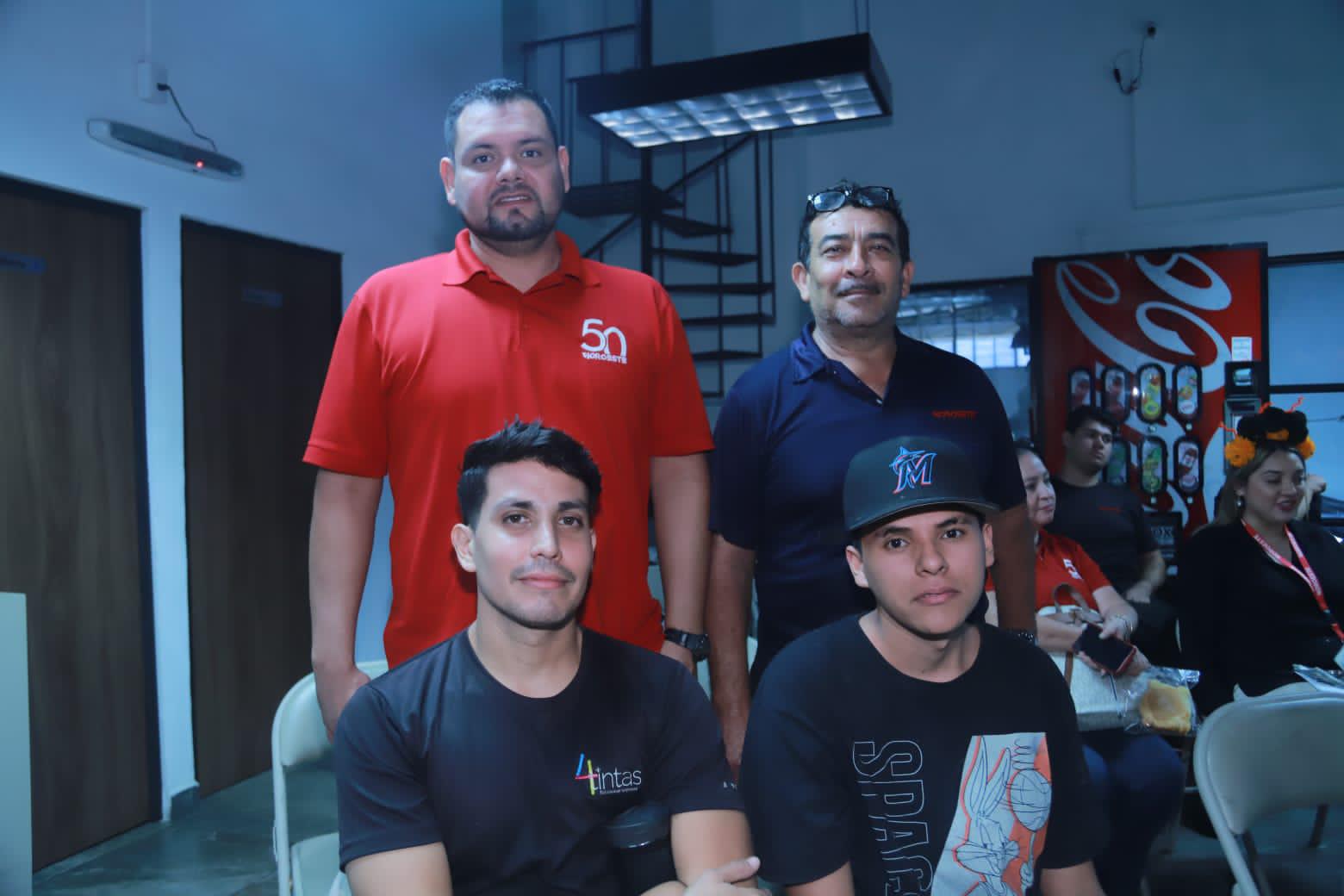 $!Omar Salas, Víctor Sosa, Adán Valdovines Peraza y Andrés Contreras.