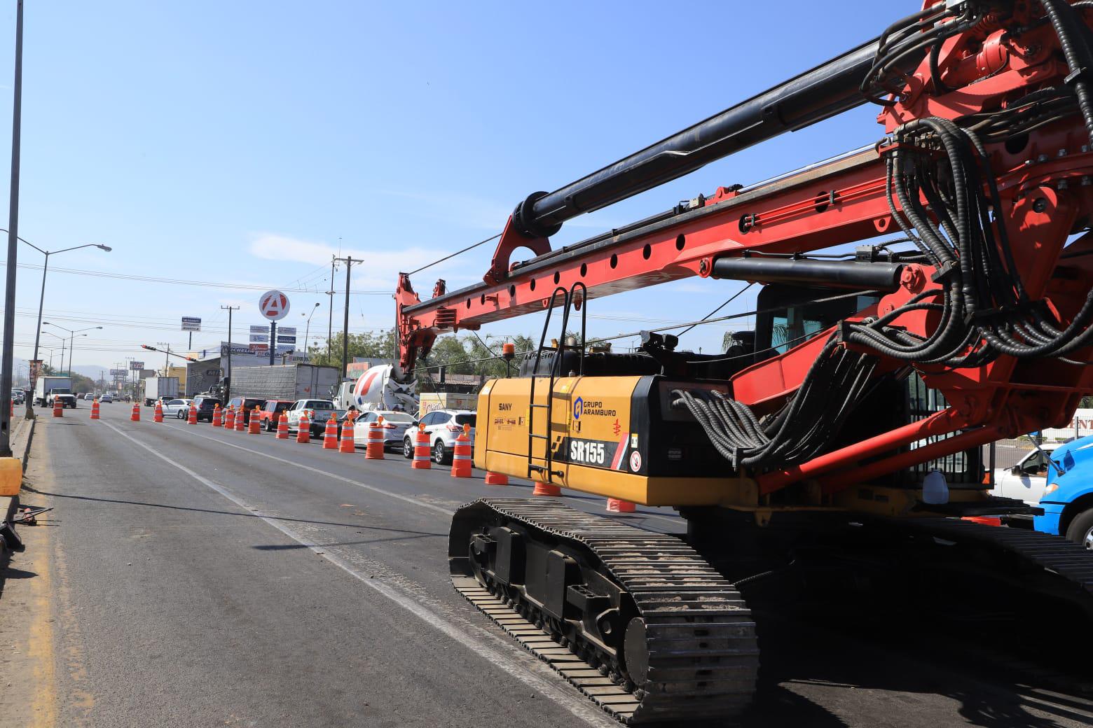 $!Colapsa el tráfico por inicio de construcción de puente entre Colosio y Múnich, en Mazatlán