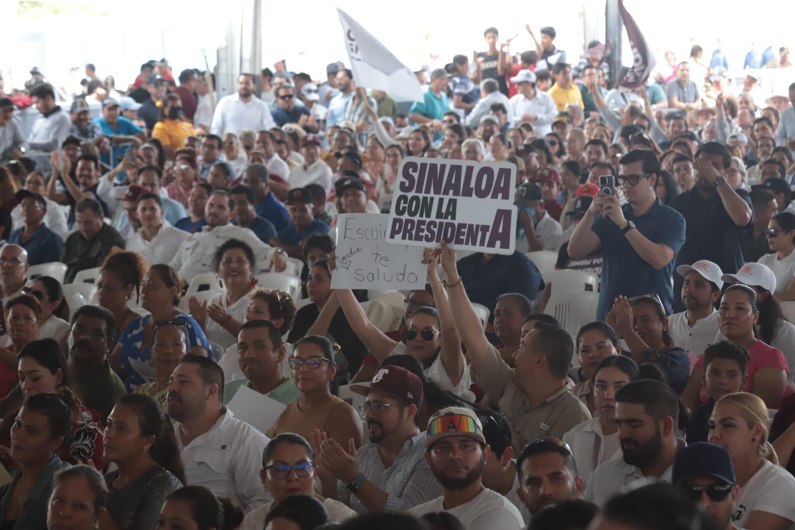 $!Habrá desde su gobierno más apoyos para Sinaloa, asegura Claudia Sheinbaum