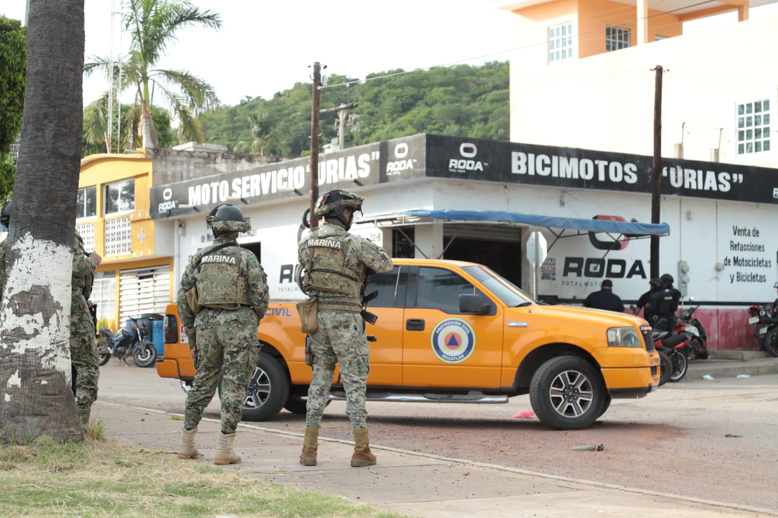 $!Explosión en taller de motos en Urías genera alarma y movilización de las autoridades