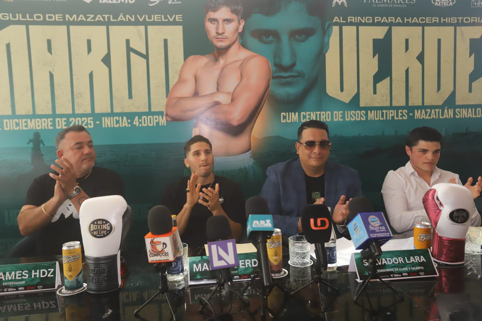 $!Se enfrentará Marco Verde a la complejidad de Raphael Igbokwe el próximo 13 de diciembre en Mazatlán