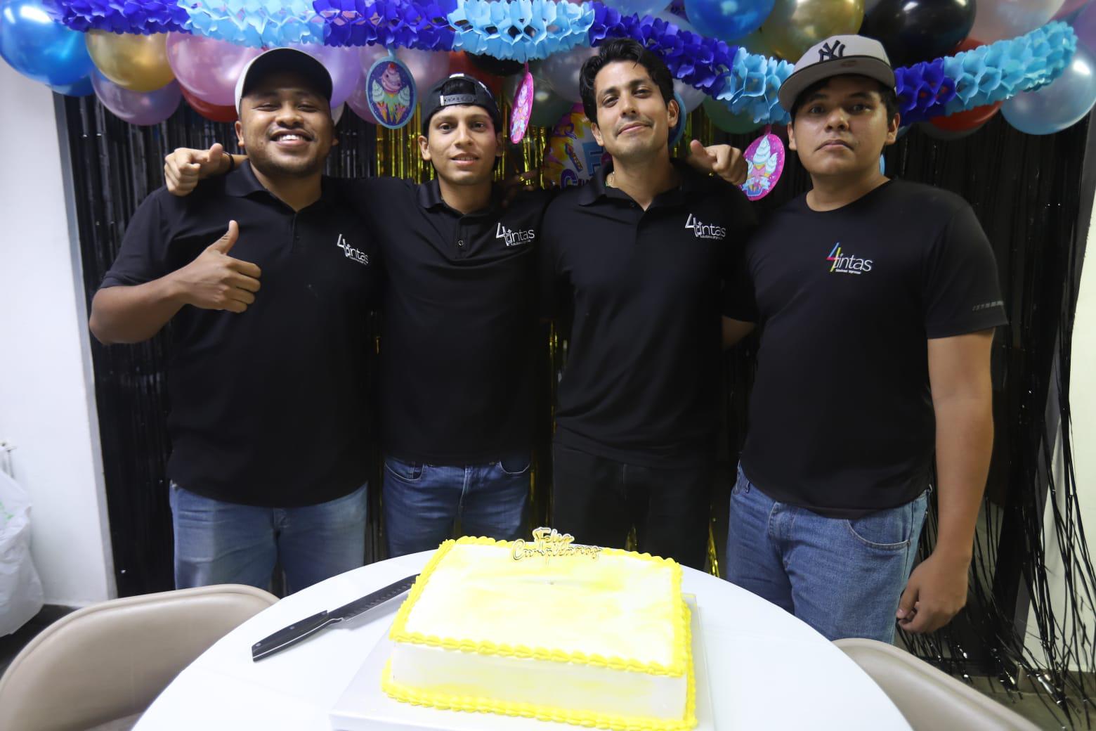$!Eduardo López, Julio Moreno, Adán Valdovines Peraza y Andrés Hernández.