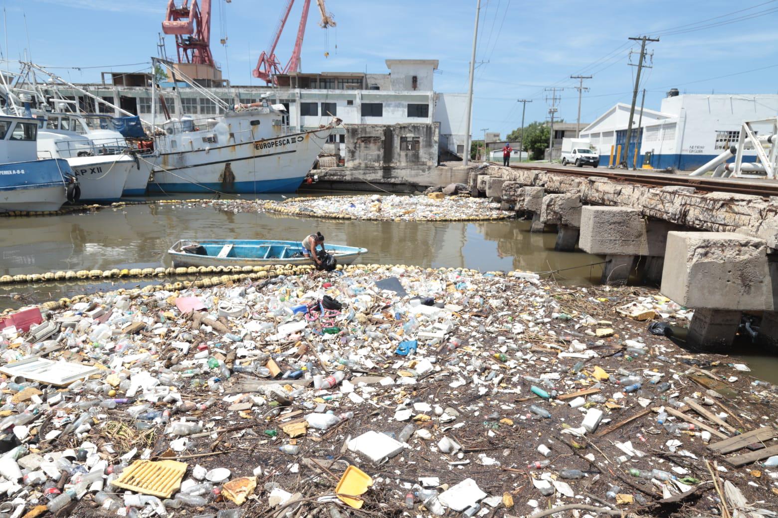 $!Lluvias de sábado por la noche dejan más basura en las biobardas de Mazatlán