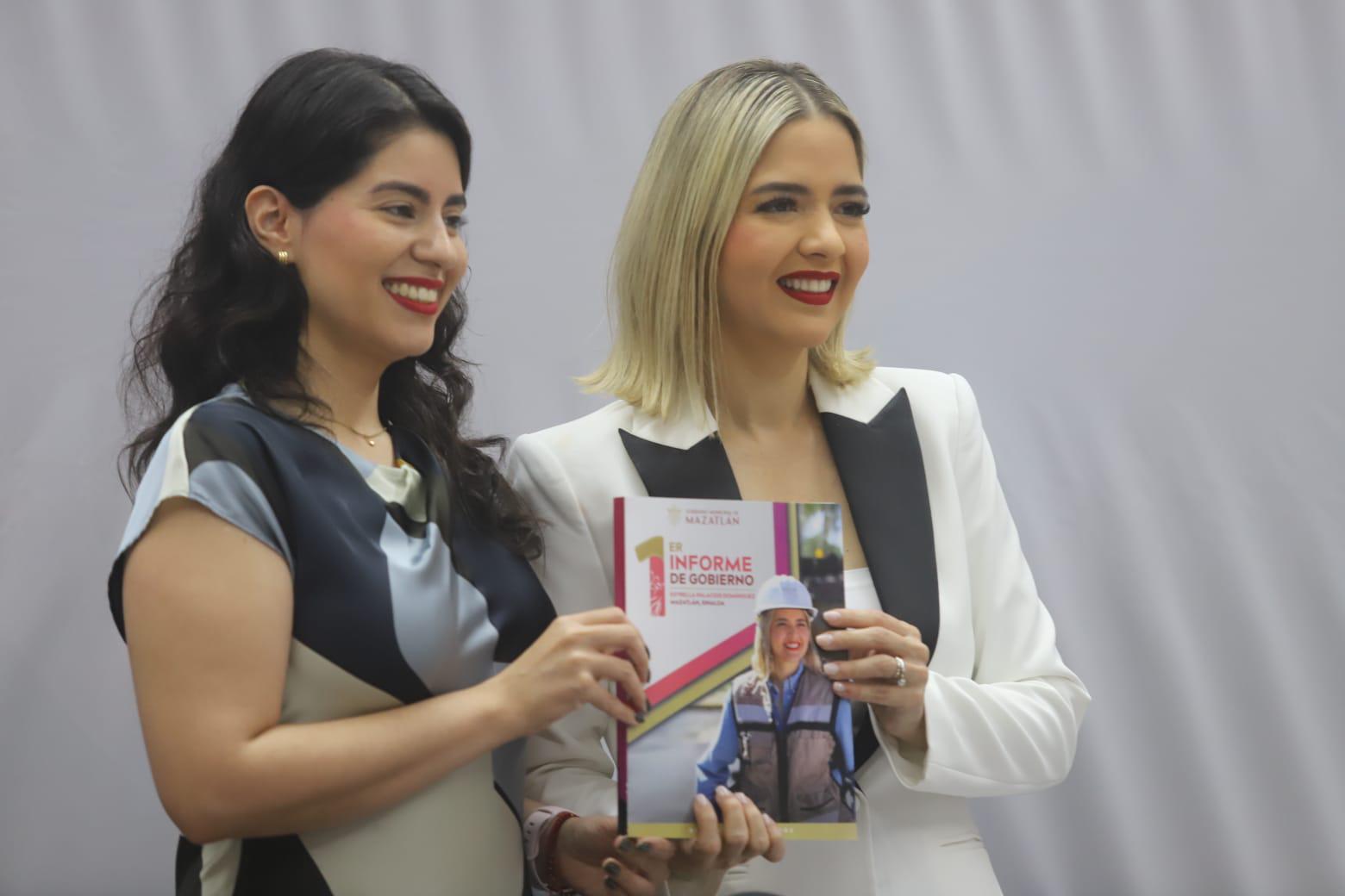$!Recalca Alcaldesa en su Primer Informe coordinación para construir un Mazatlán seguro y en transformación