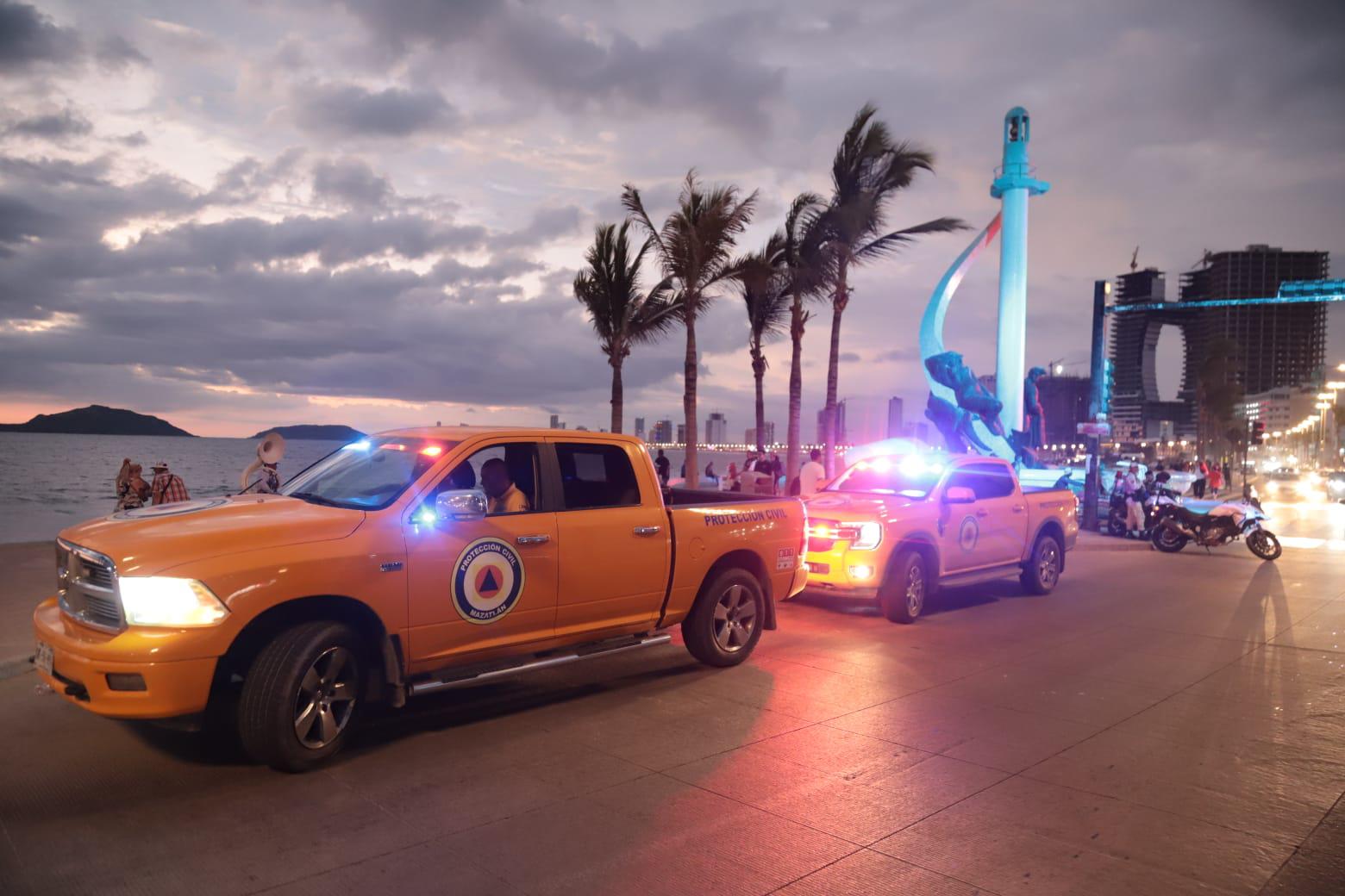 $!Falsa amenaza de bomba moviliza a Fuerzas Federales y Protección Civil en Mazatlán