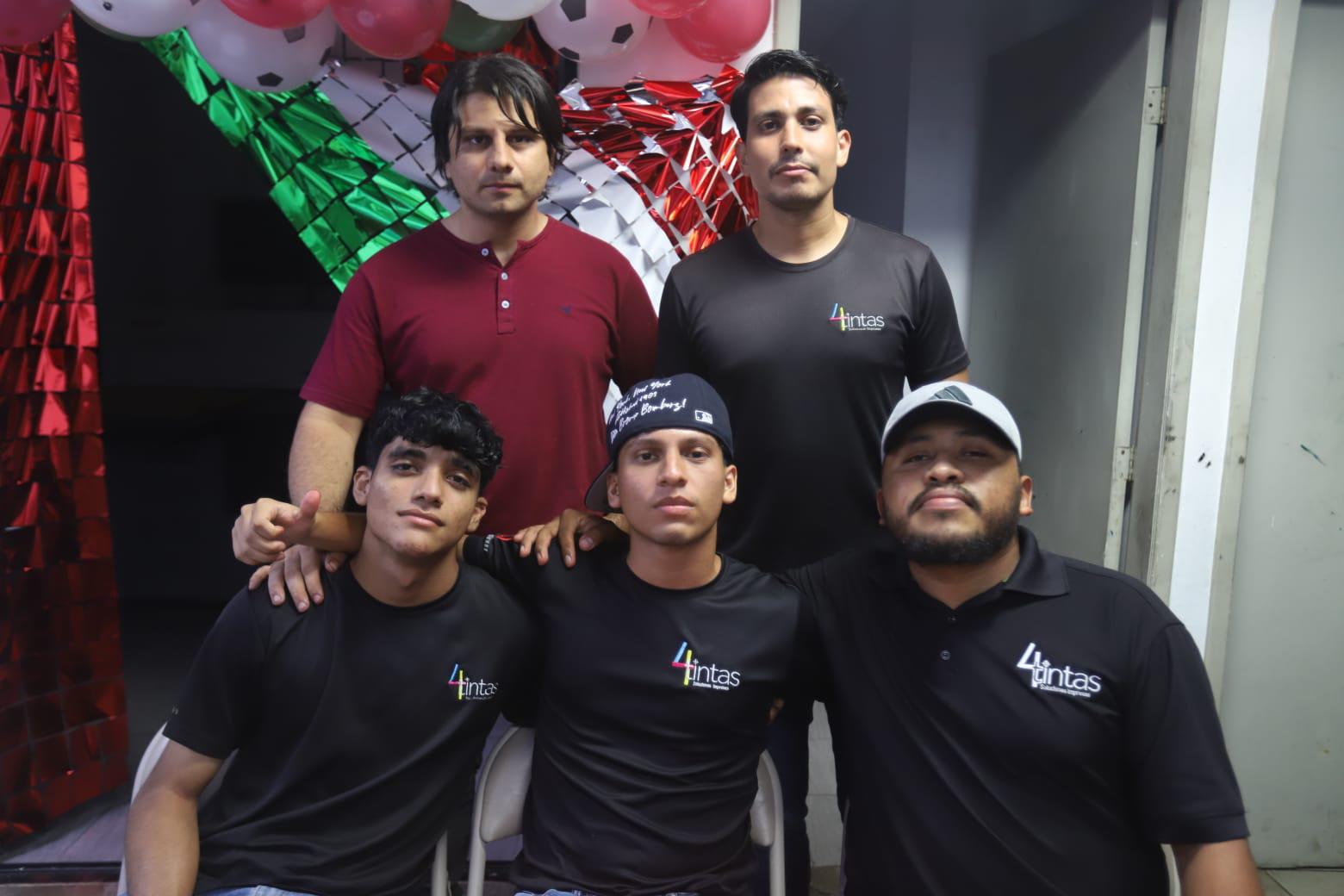 $!Joaquín Ramírez, Adán Valdovines Peraza, Jorge Chico Ceja, Julio Moreno y Eduardo López.