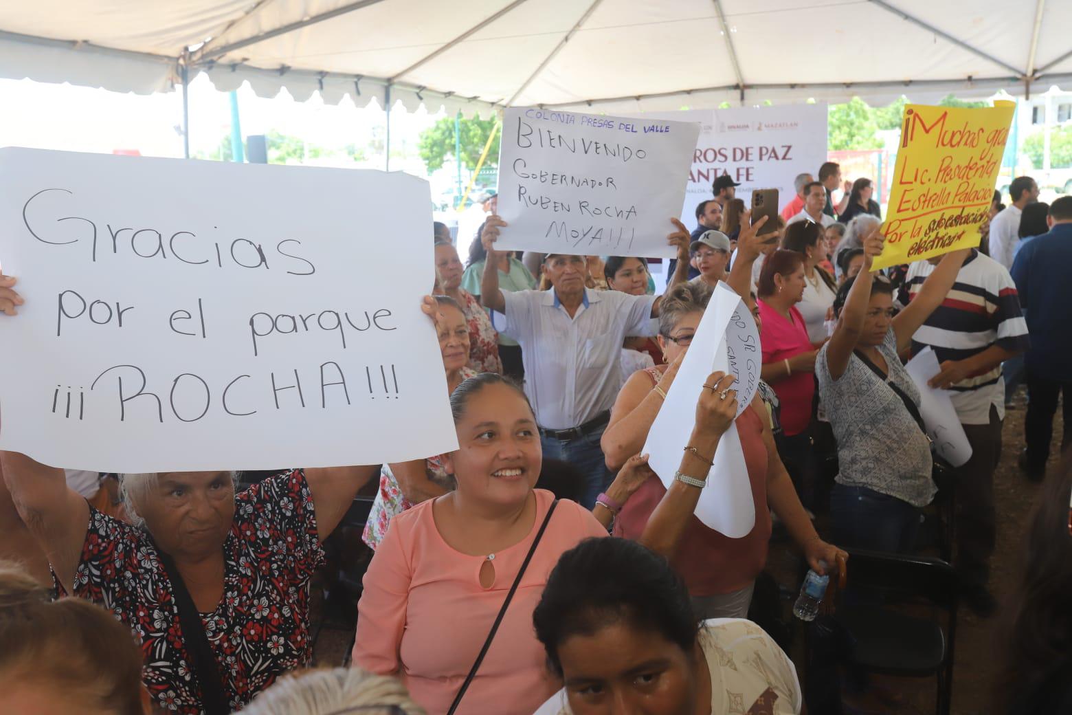 $!Inaugura Rocha Moya el Sendero de Paz en Santa Fe, en Mazatlán