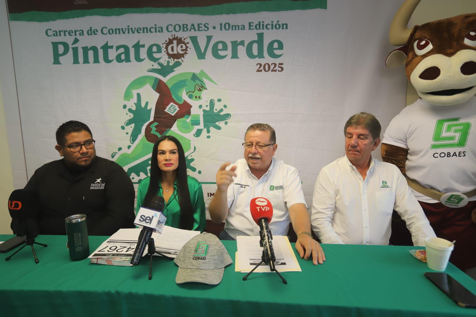$!Cobaes celebra 10 años de la Carrera de Convivencia Píntate de Verde