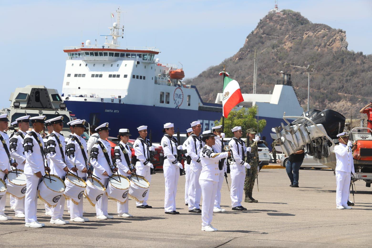 $!Conmemoran en Mazatlán el 112 aniversario de la Gesta Heroica del Puerto de Veracruz