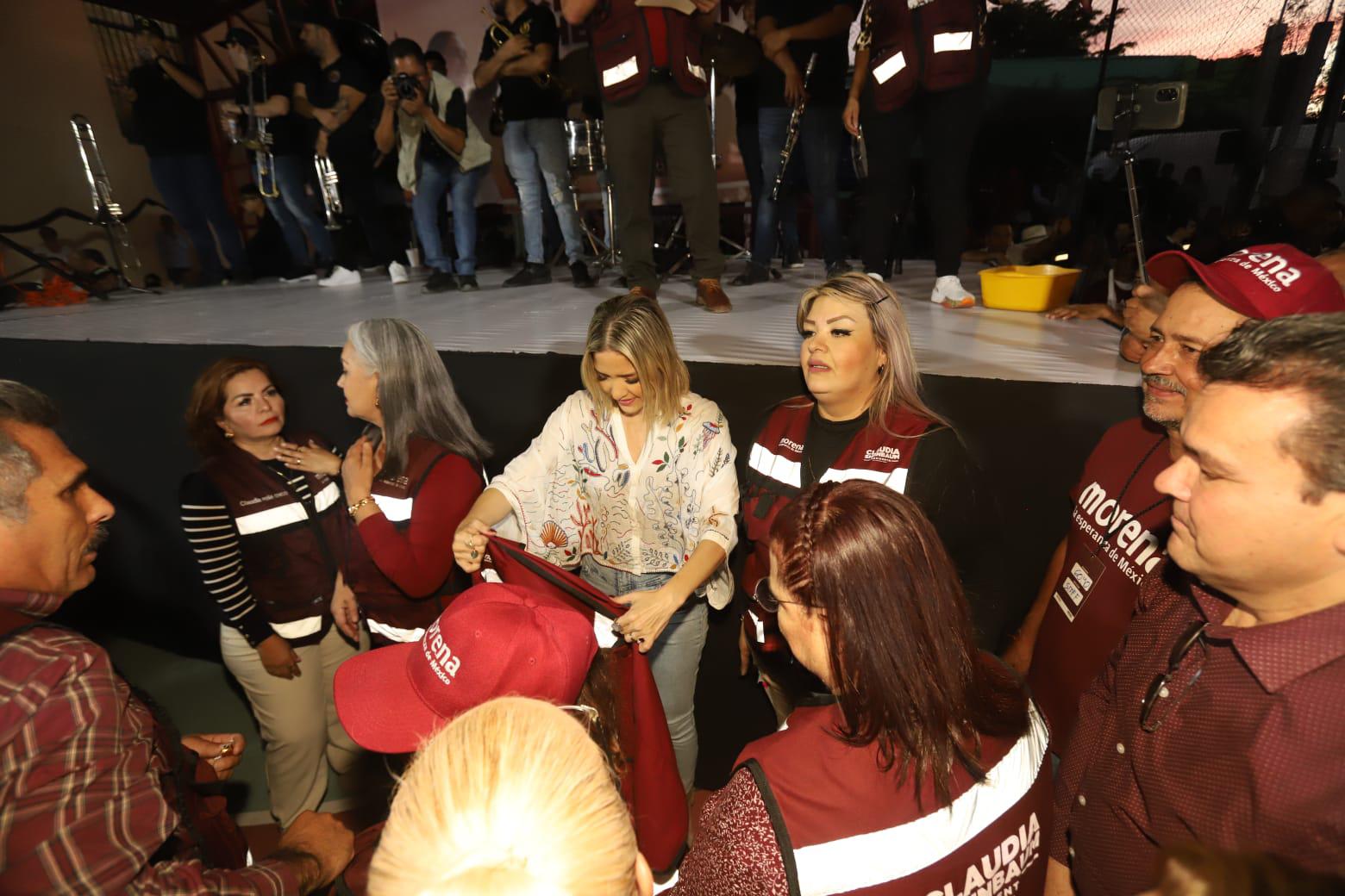 $!Se unen al cierre de precampaña de Claudia Sheinbaum desde Mazatlán
