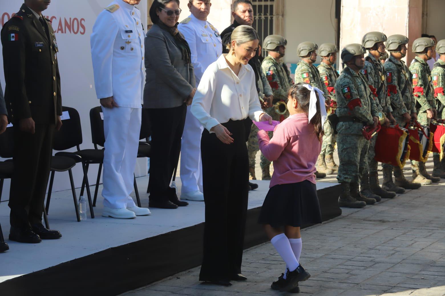 $!Conmemoran en Mazatlán el 108 aniversario de la Constitución de 1917