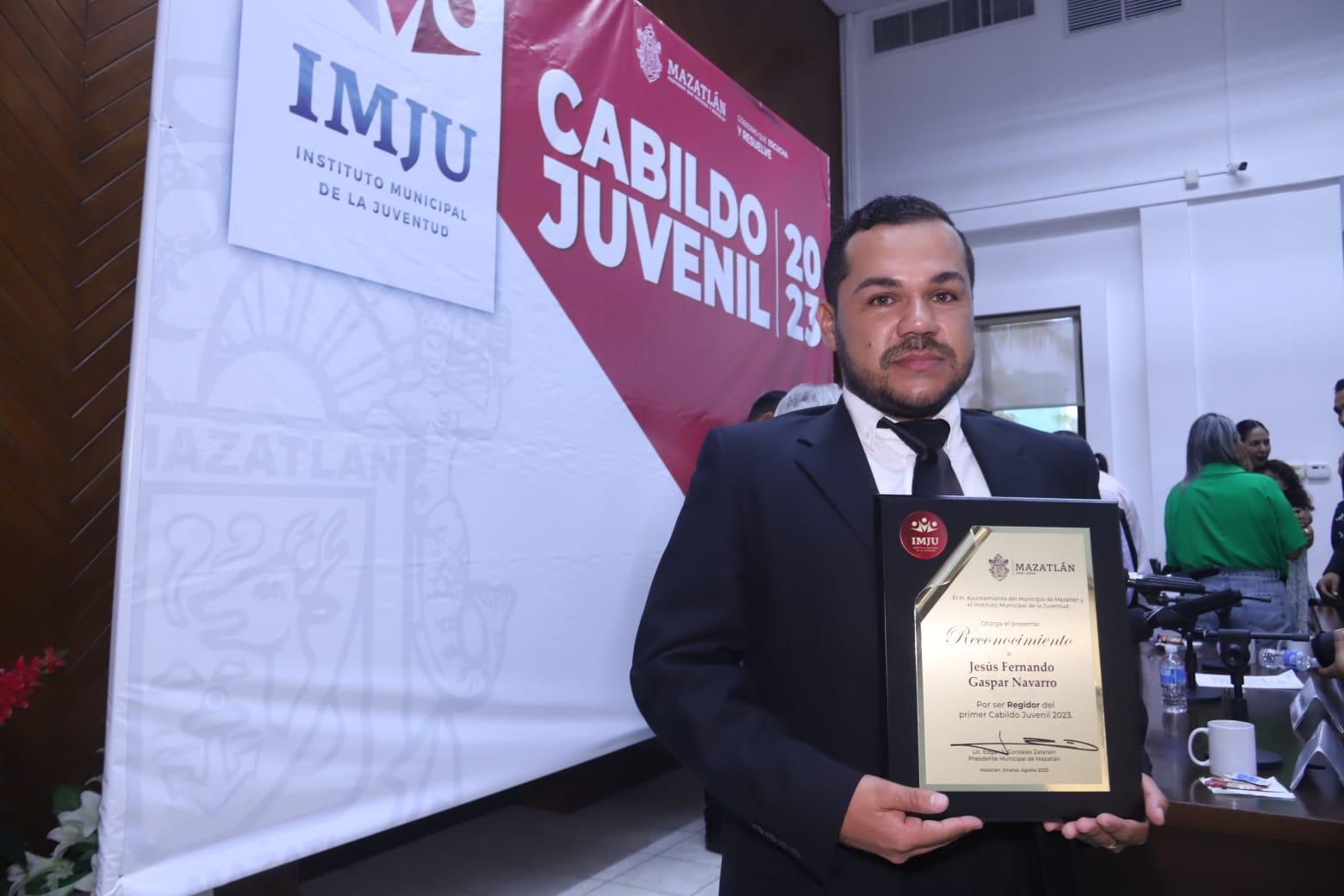 $!Jesús Fernando Gaspar Navarro, Regidor del Cabildo Juvenil.