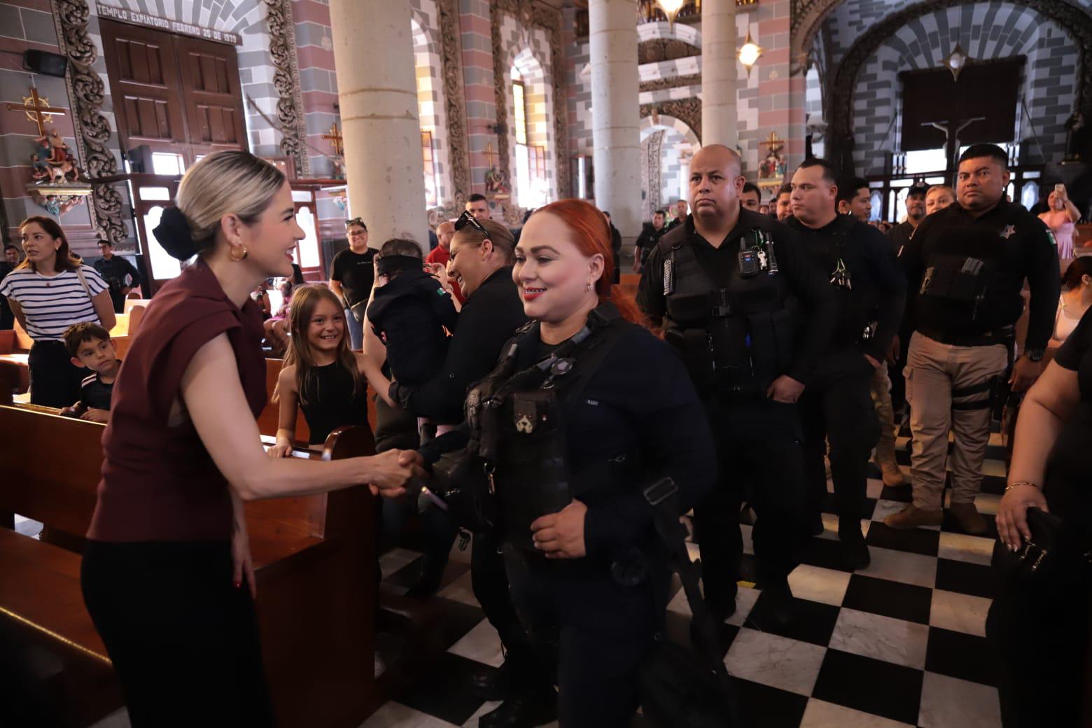 $!Celebran misa de acción de gracias por el Día del Policía en Mazatlán