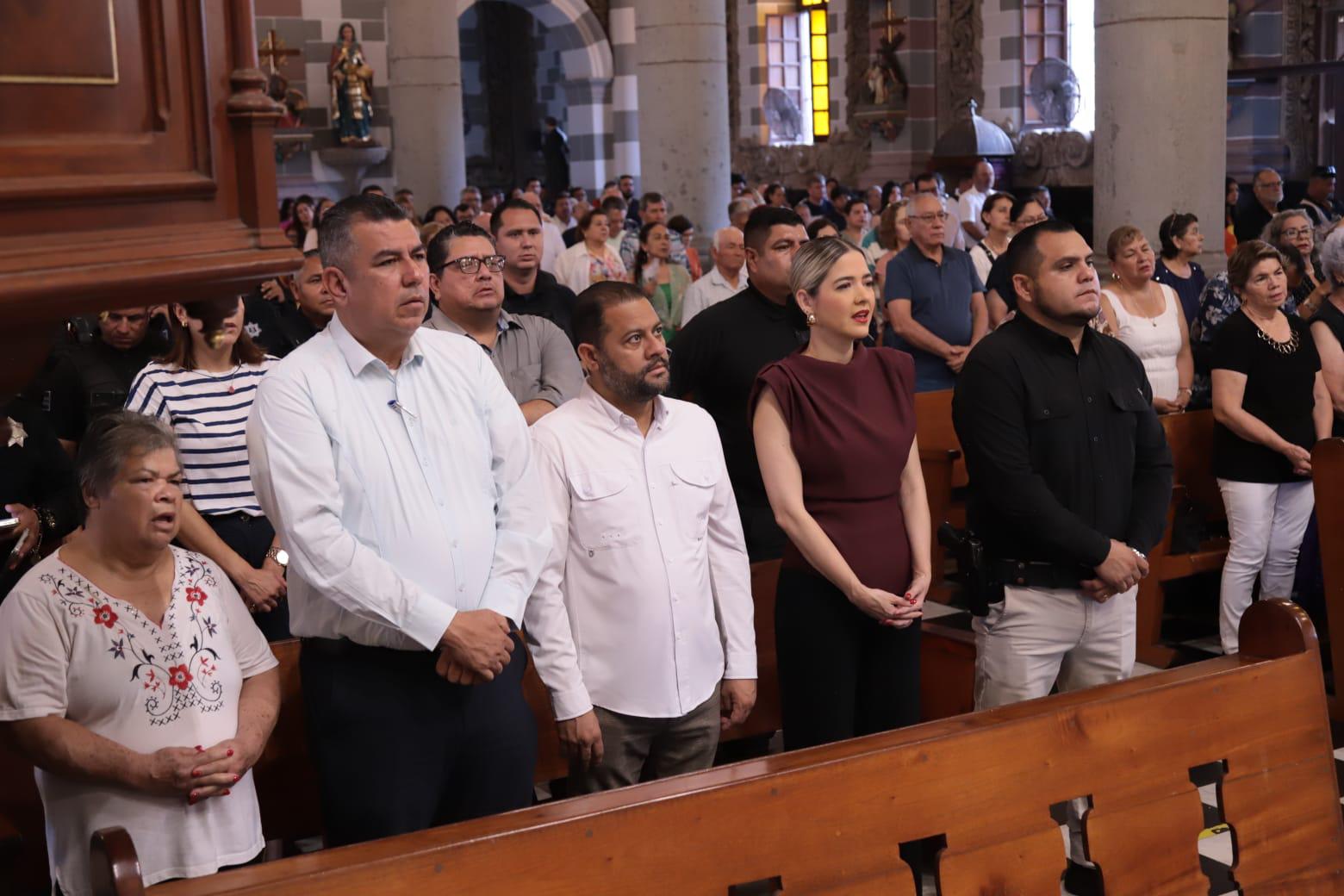 $!Celebran misa de acción de gracias por el Día del Policía en Mazatlán