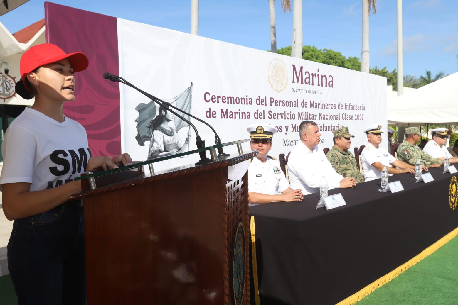 $!Cumplen 67 jóvenes de Mazatlán con servicio militar en la Secretaría de Marina
