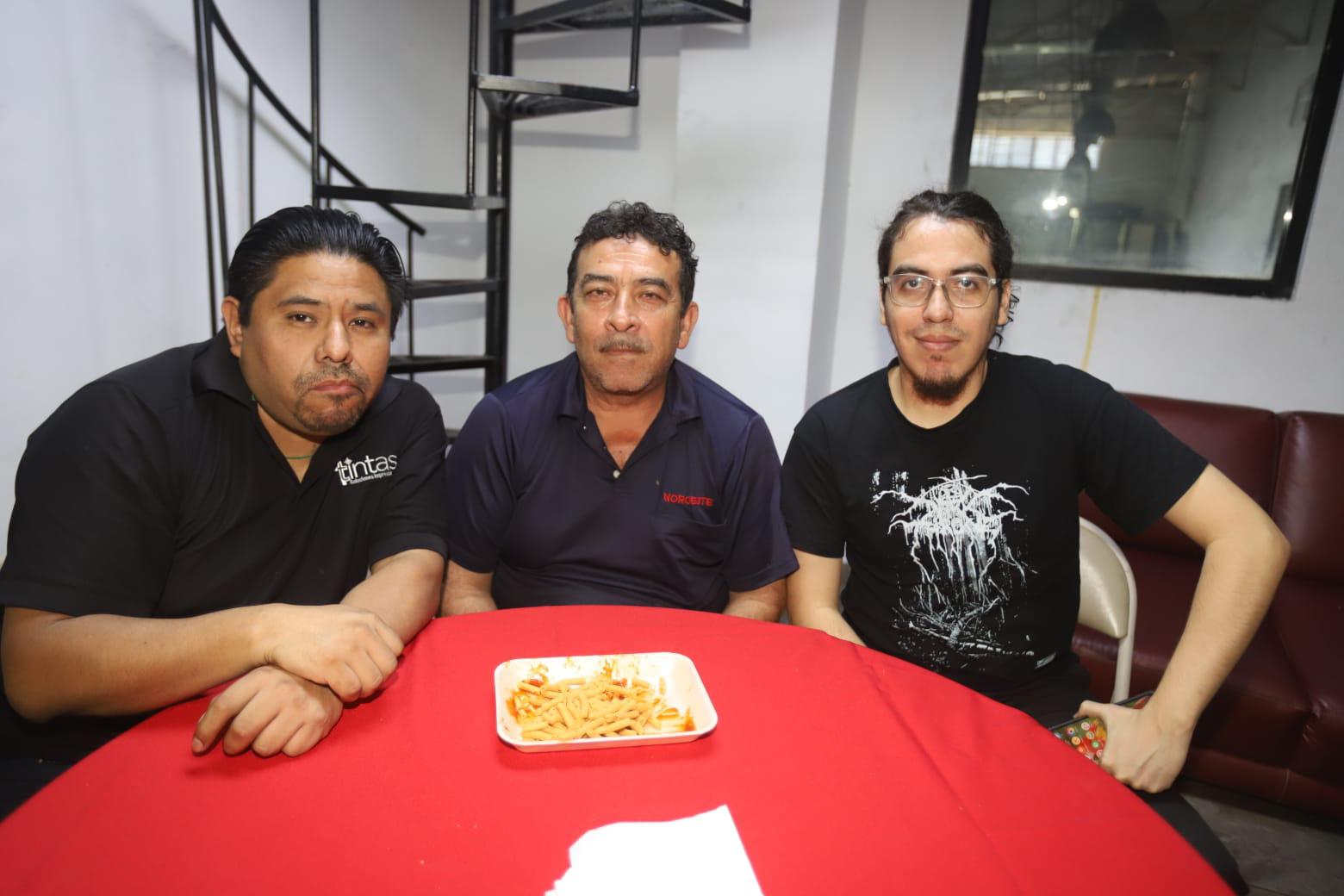 $!Salvador Maldonado, Víctor Sosa y Andrés Cruz.