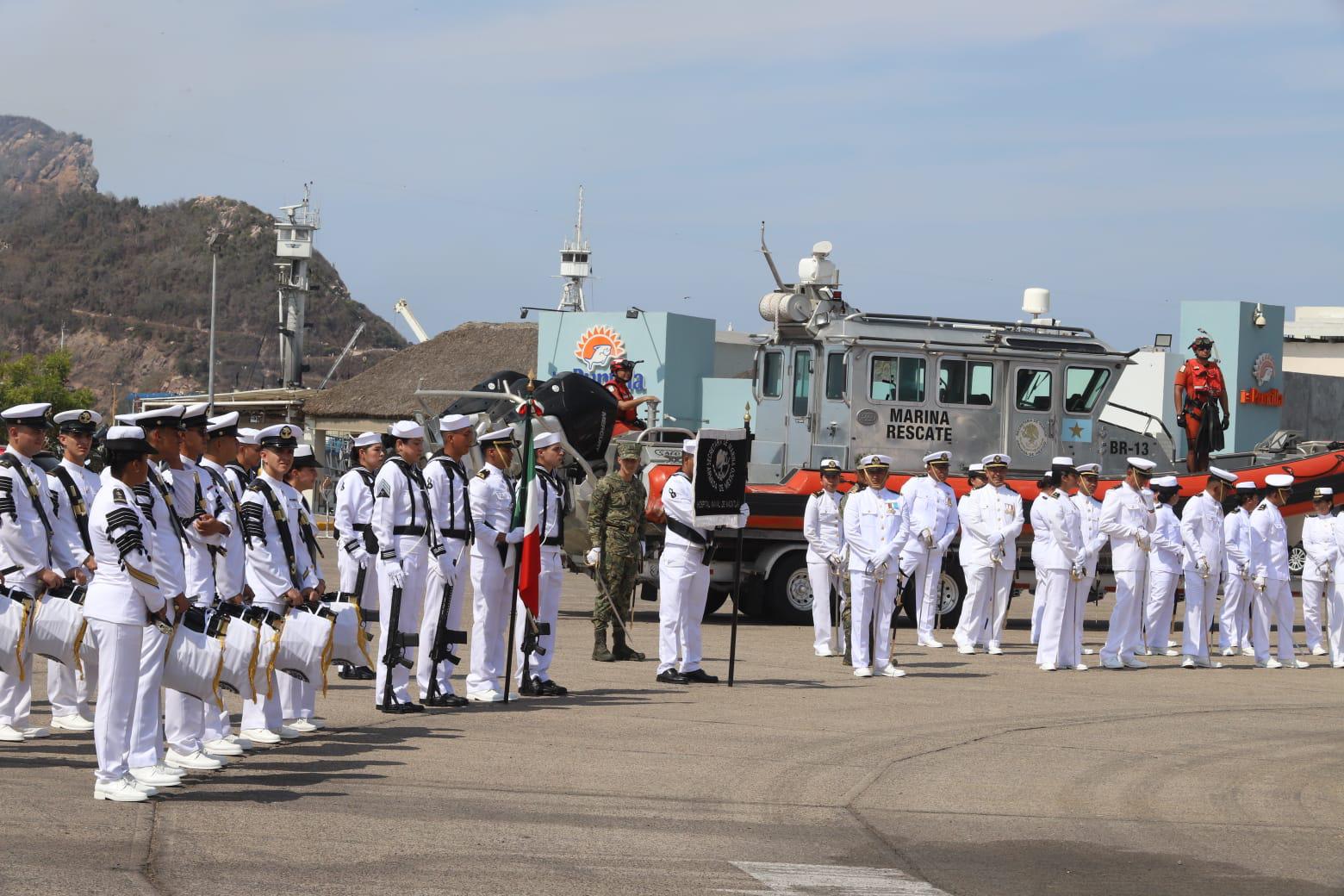 $!Conmemoran en Mazatlán el 112 aniversario de la Gesta Heroica del Puerto de Veracruz